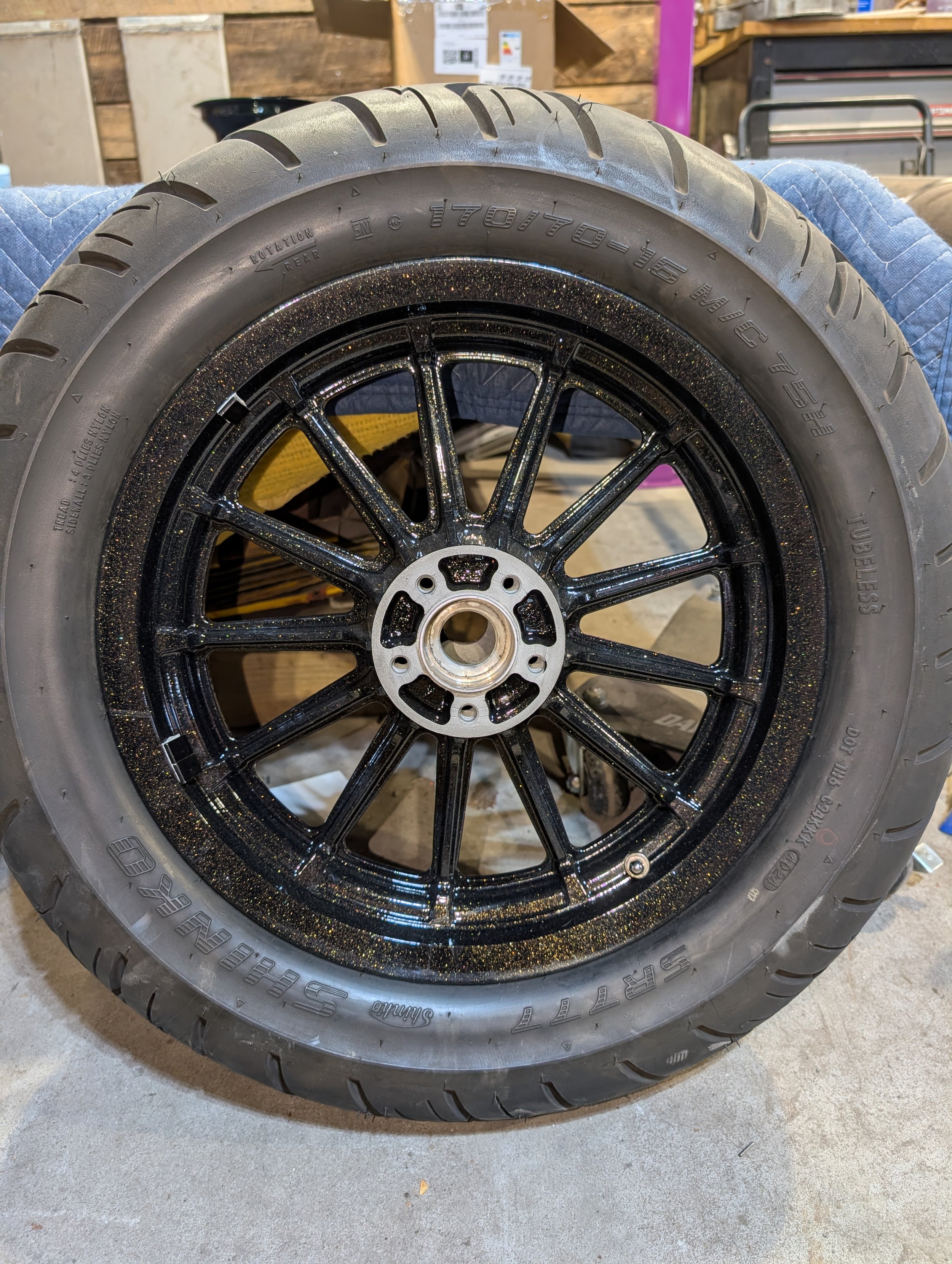 OEM Black with Metallic Gold Clear Coat