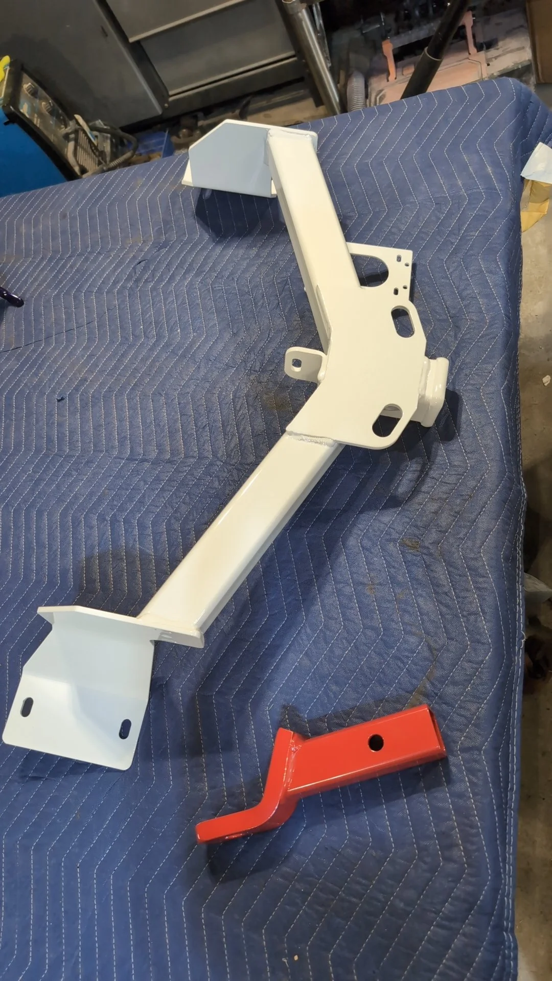 Super Metallic Red and Bangal White