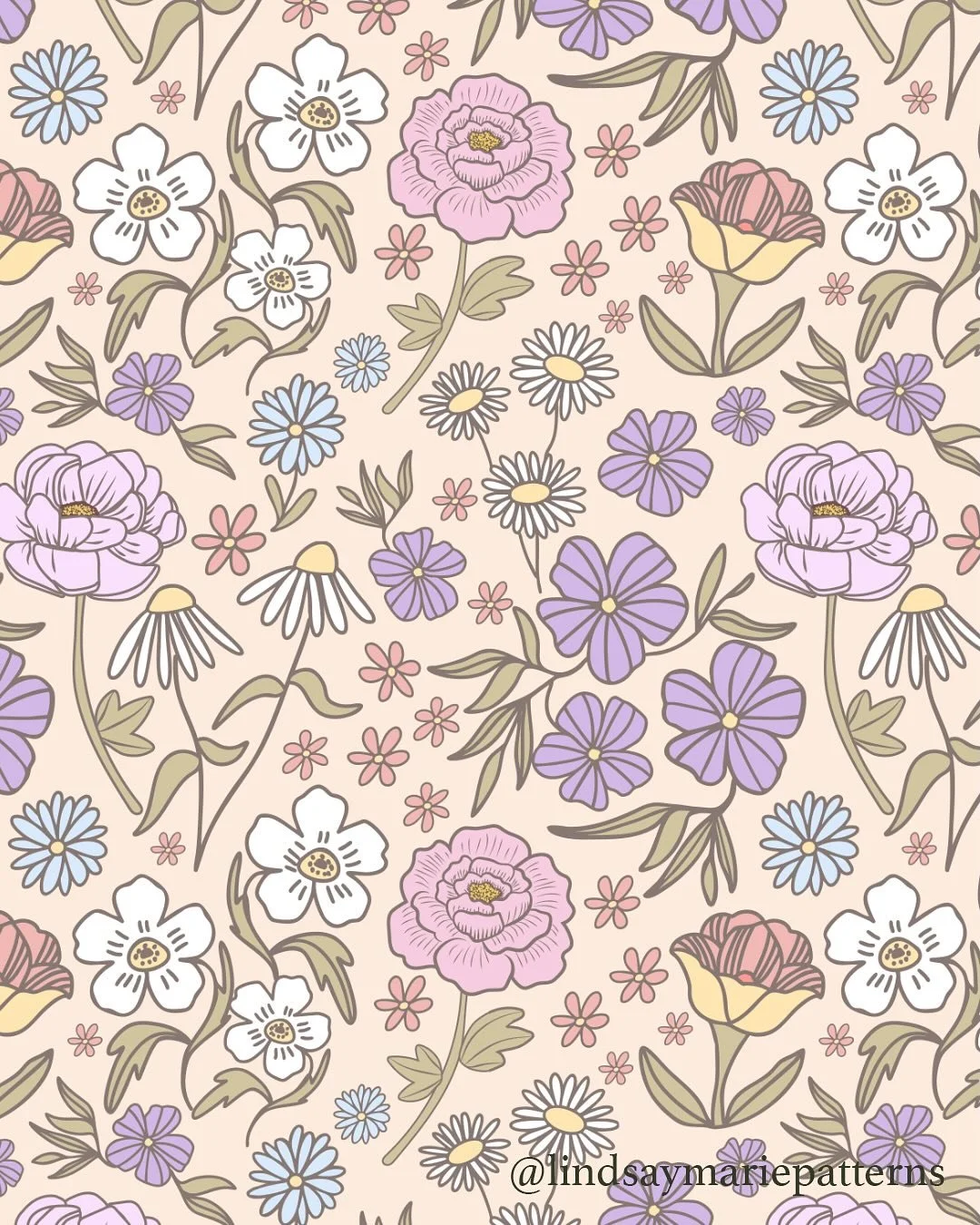 Feels like Summer today on the 1st of May!  This is my new pattern Pastel Floral Garden and I have included some mockups.  This is my first vector pattern in a while and I really like the result 🌼🌸🌺
&bull;
&bull;
&bull;
&bull;
&bull;
&bull;
#surfa