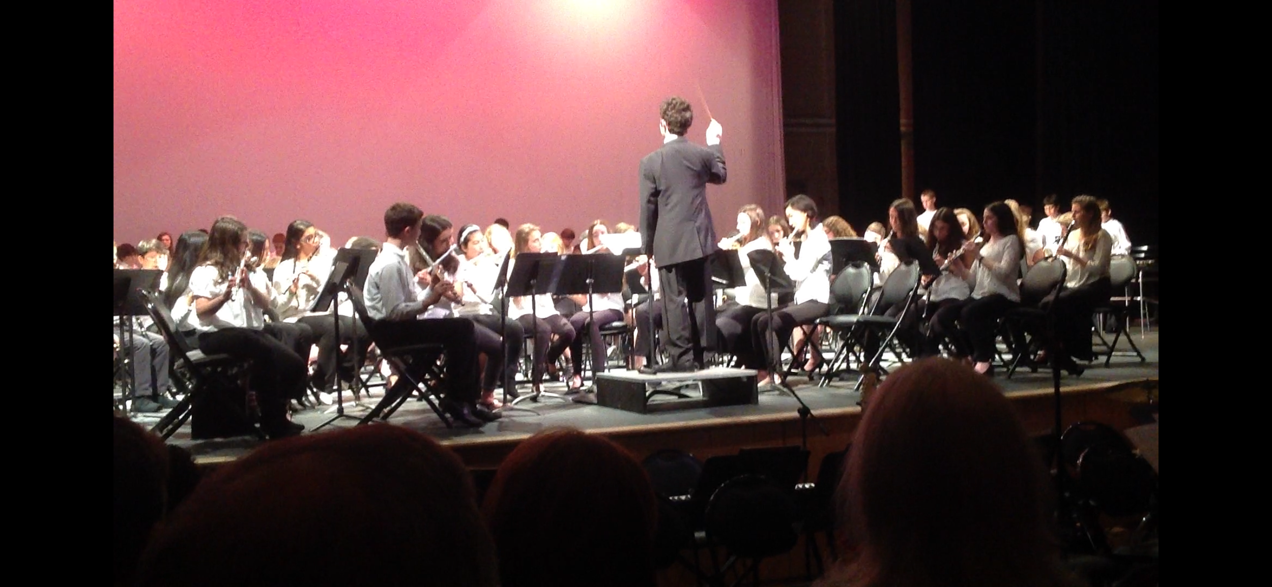 Conducting the Irvington Middle School Band