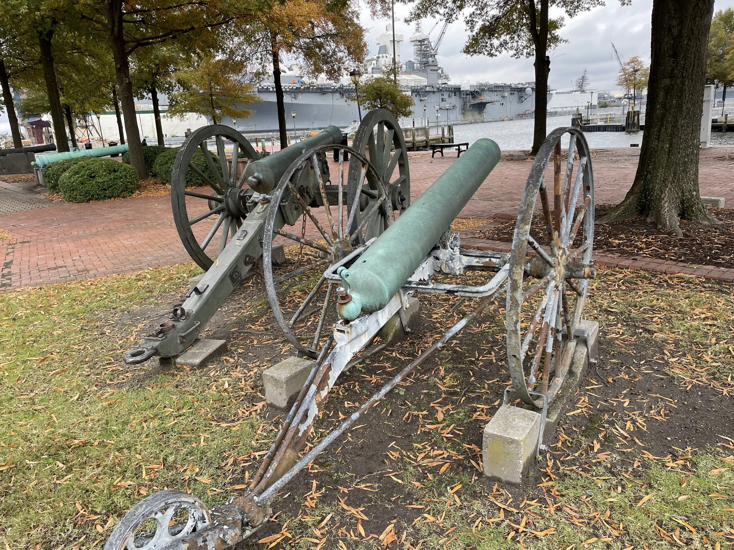US Navy 12-Pounder Rifled Boat Howitzer Number 249 at Portsmouth Naval Shipyard Museum.