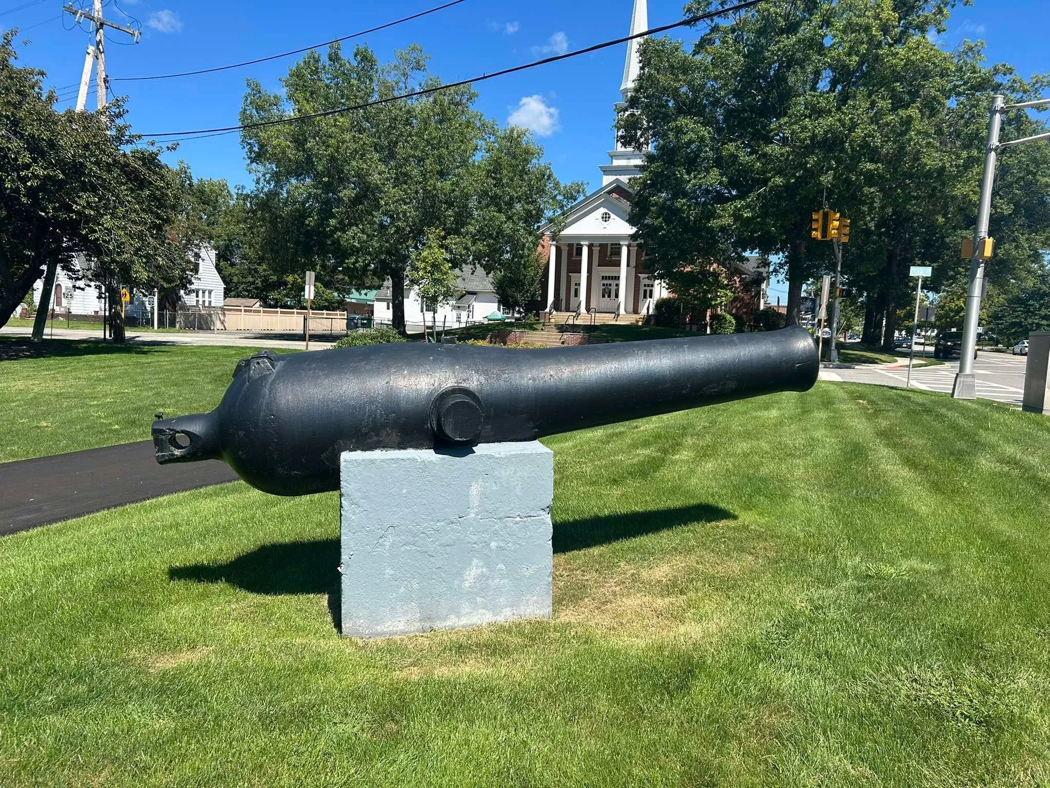 US Navy 9-Inch Dahlgren of USS Brooklyn in Oakland, New Jersey