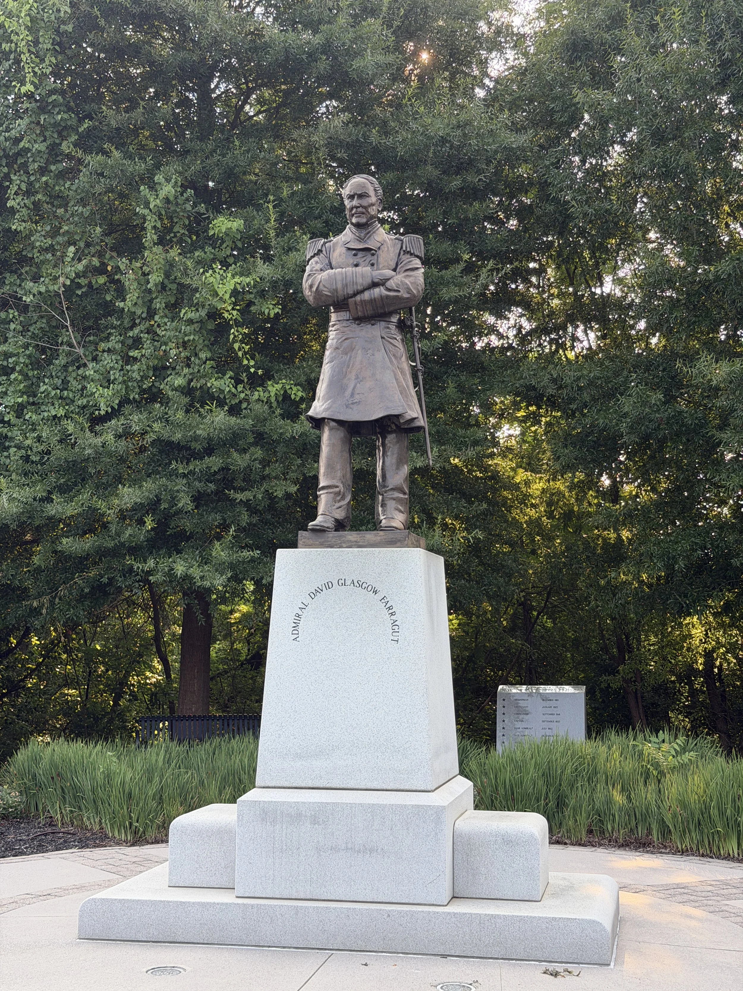 Statue of Admiral Farragut at the Memorial