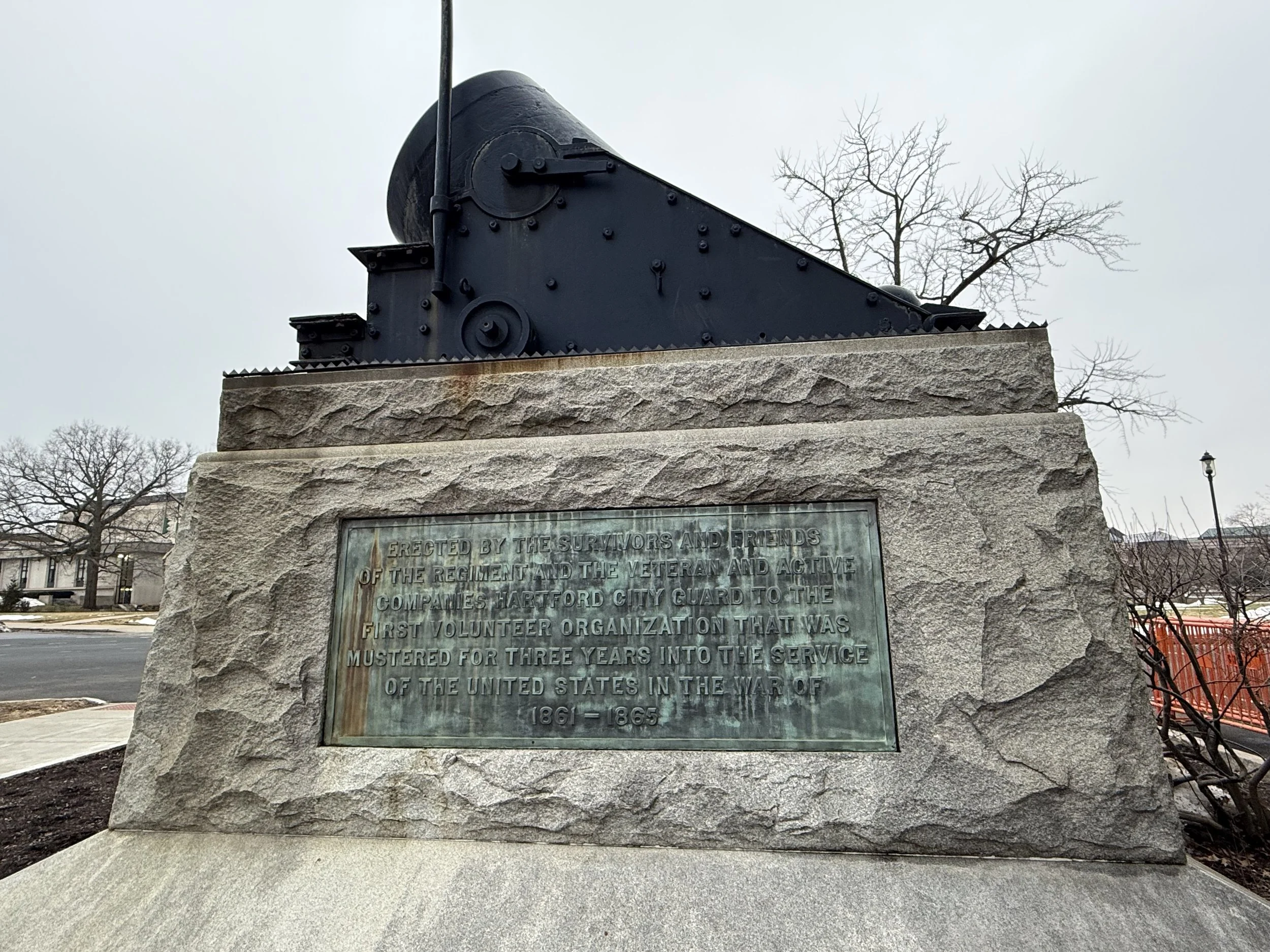 US 13-Inch Mortar on the grounds of the Connecticut State Capitol in Hartford