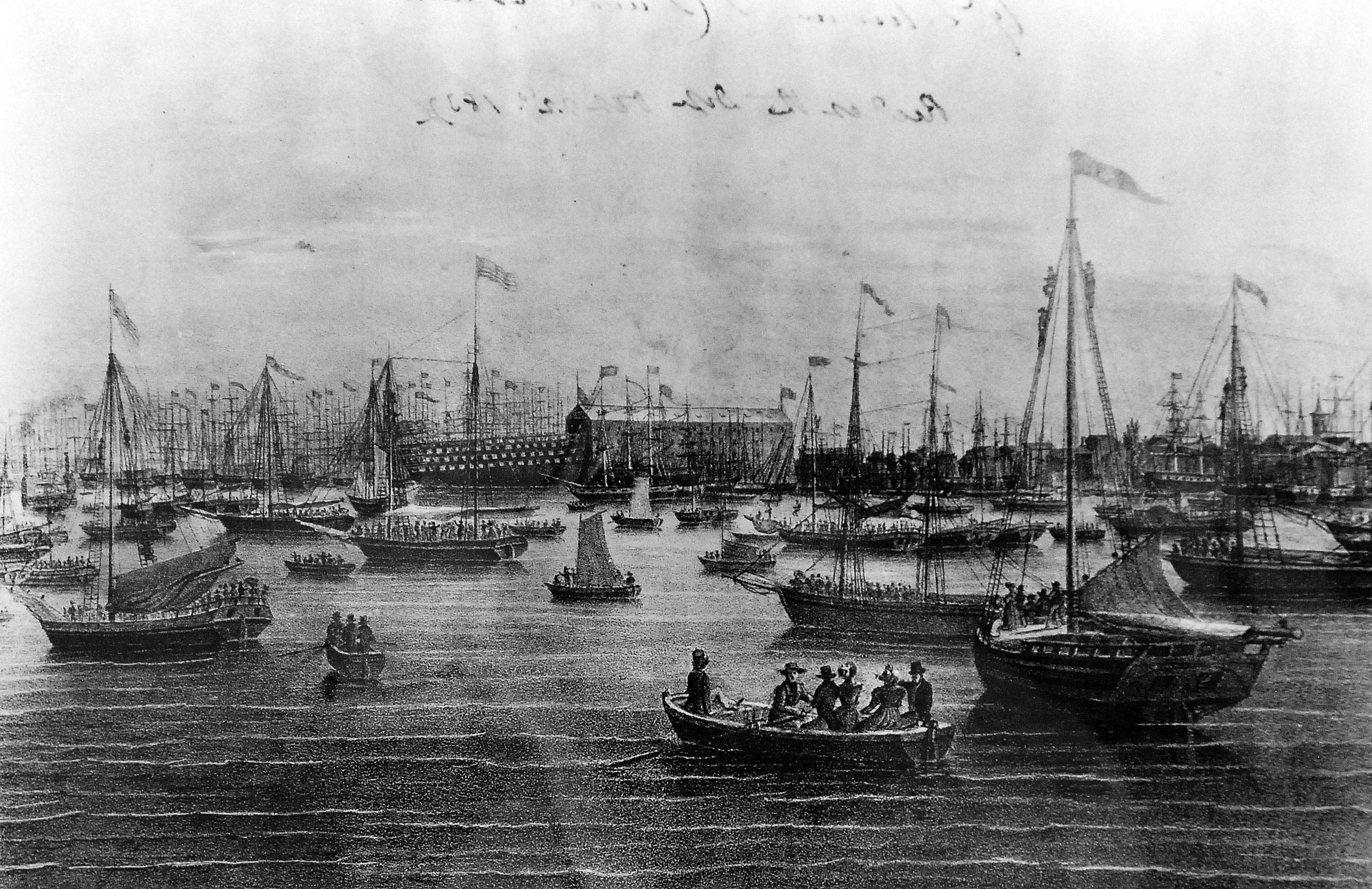 Launch of USS Pennsylvania, 1837