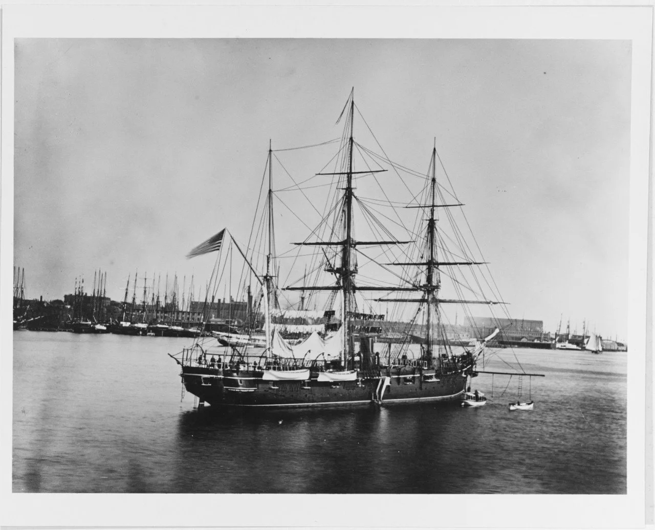 USS Galena at Boston in the 1880s.