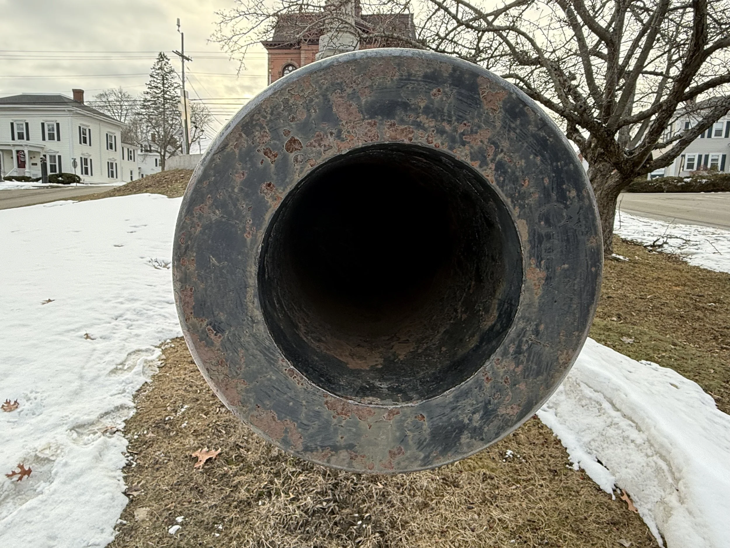US Army 8-Inch Rodman displayed in Bath, Maine