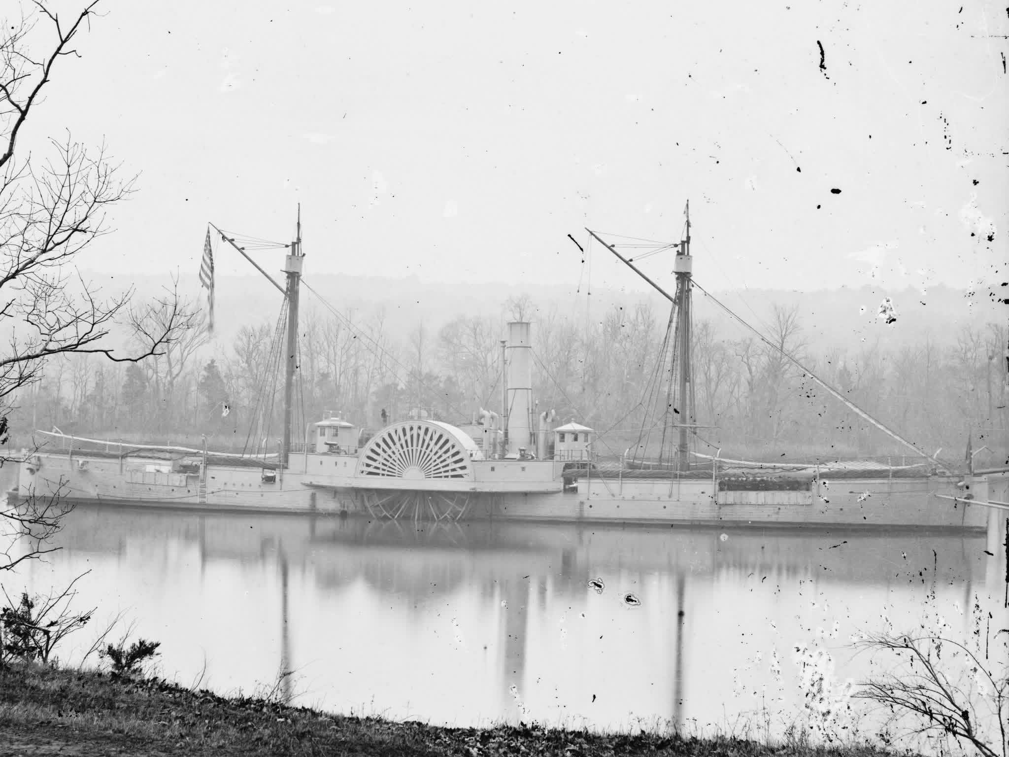 USS Mendota on the James River