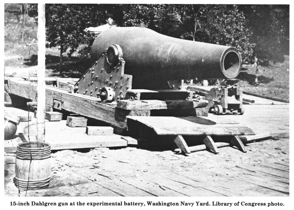15-Inch Dahlgren at the Washington Navy Yard during the Civil War