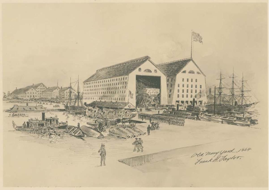 The Philadelphia Navy Yard in 1864 - Library Company of Philadelphia