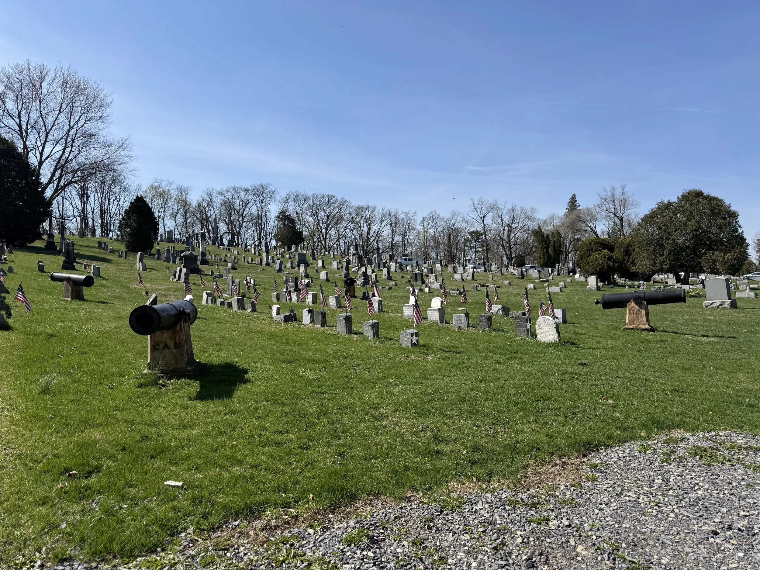 US Army 24-Pounder Flank Howitzers, Pattern 1844, in Danville, Pennsylvania