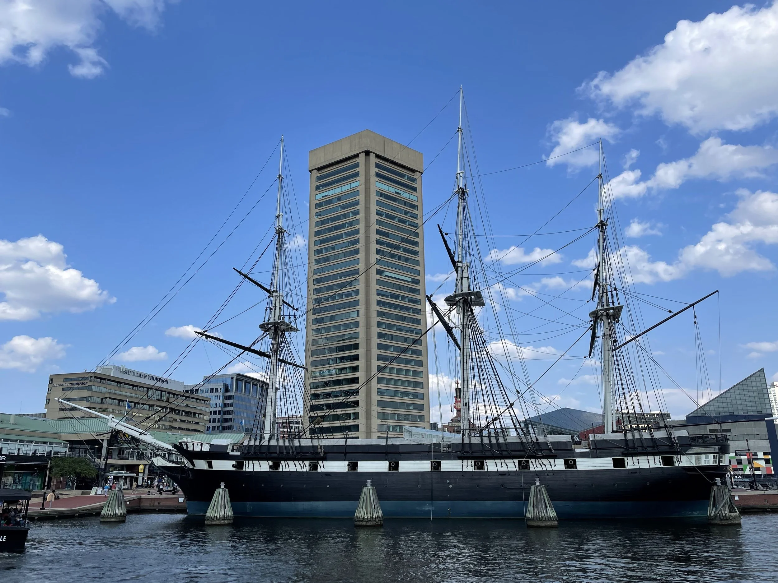 USS Constellation in Baltimore Harbor