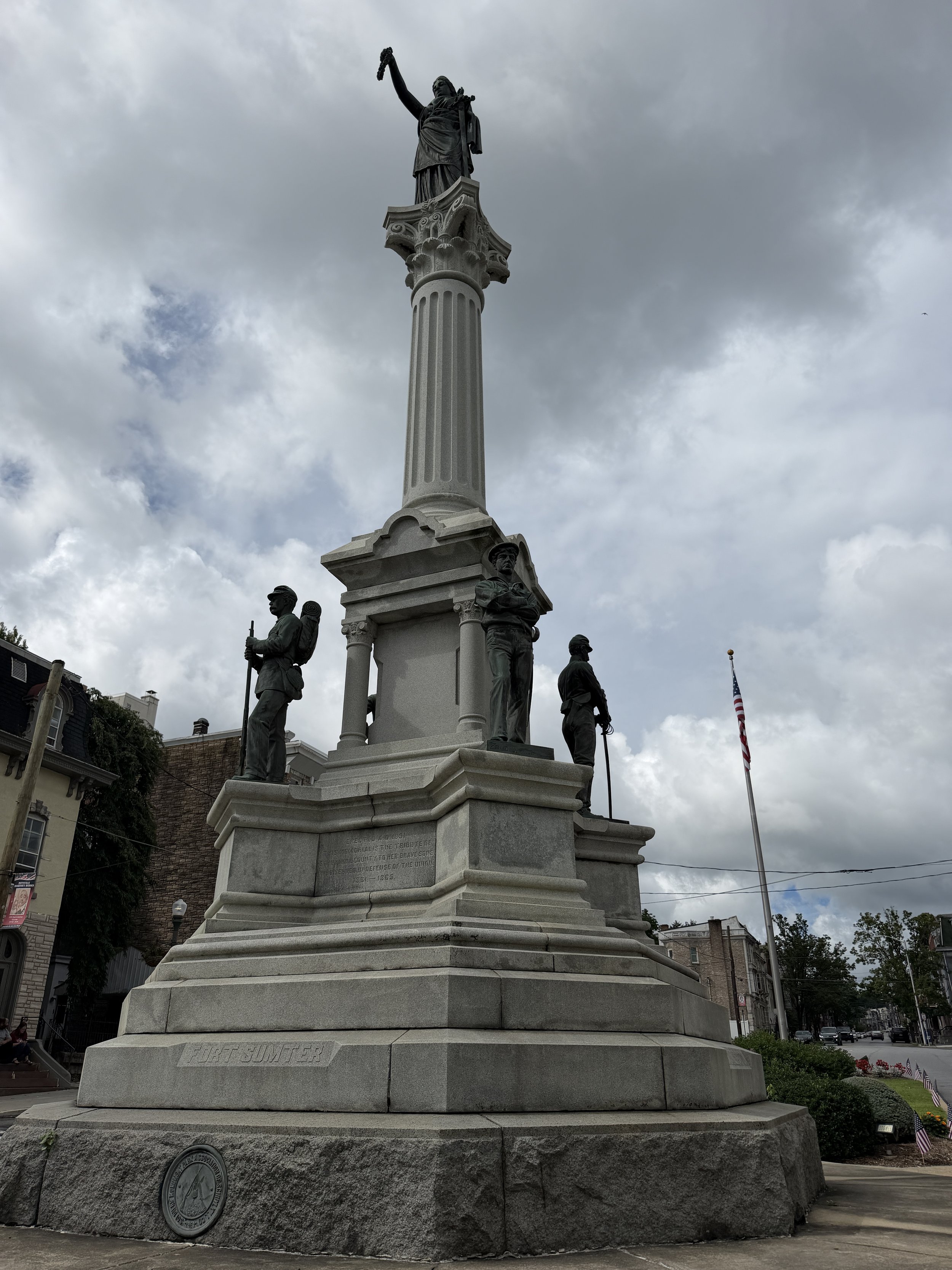 The Soldiers and Sailors Monument in Pottsville, Pennsylvania