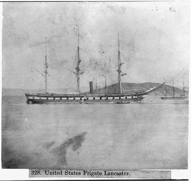 USS Lancaster during the Civil War