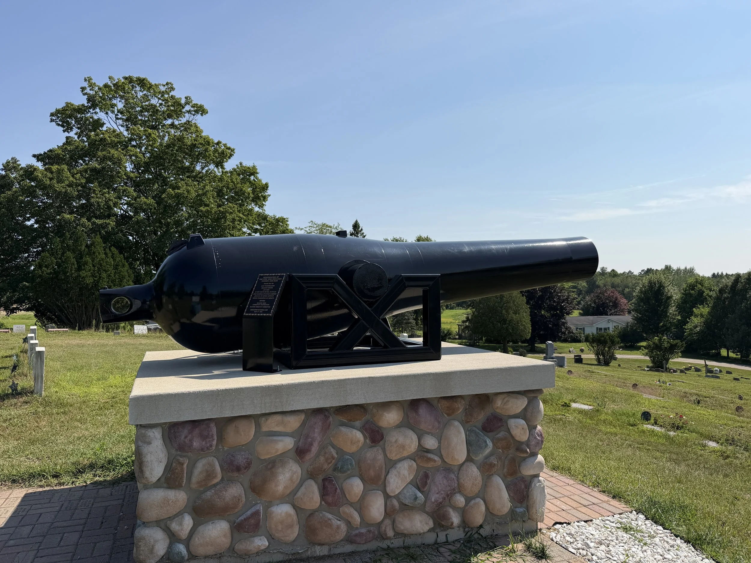 US Navy 11-Inch Dahlgren of USS Enterprise in Bangor, Michigan