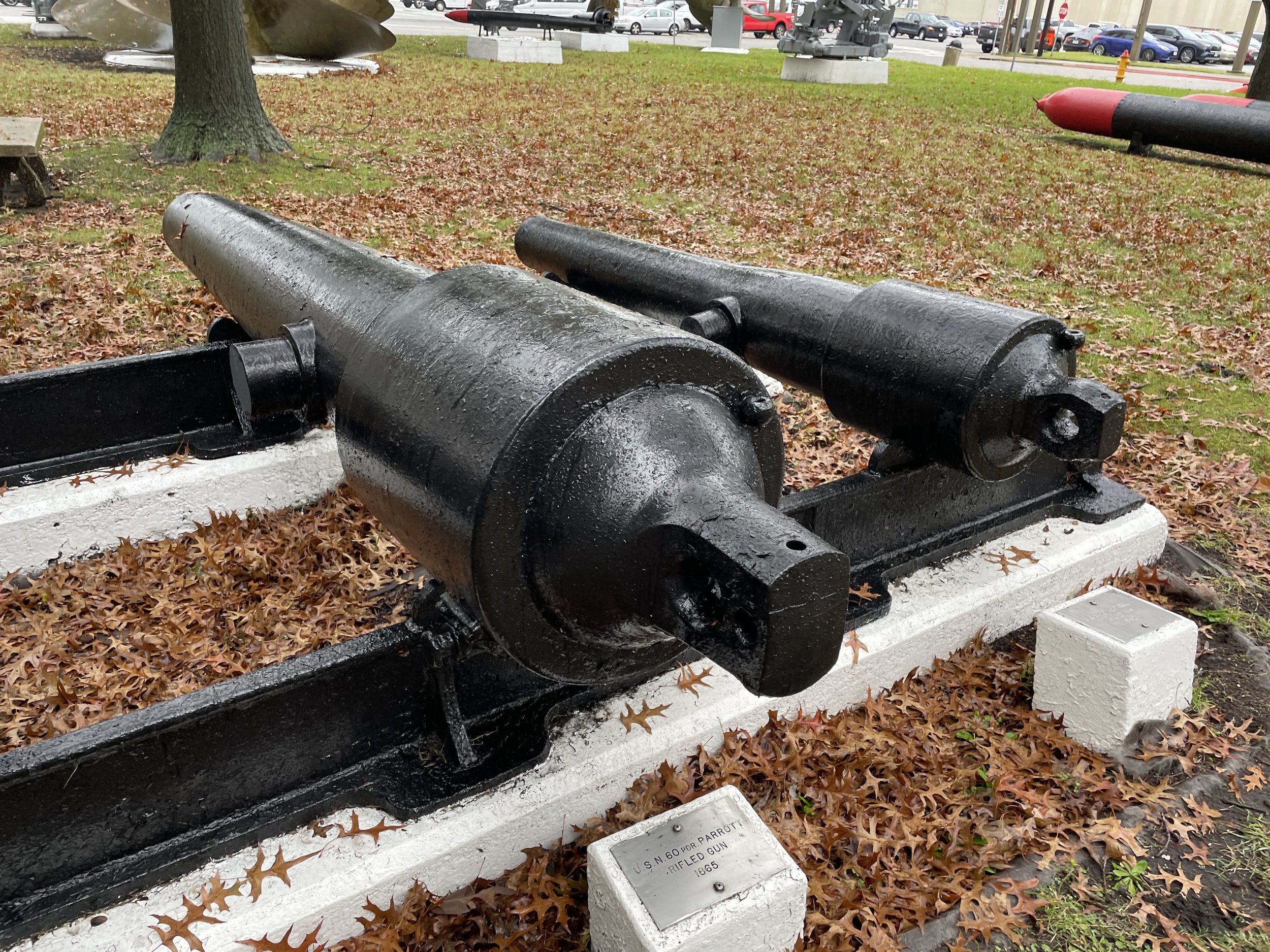 20-Pounder Parrott sits next to 60-Pounder Parrott Number 56