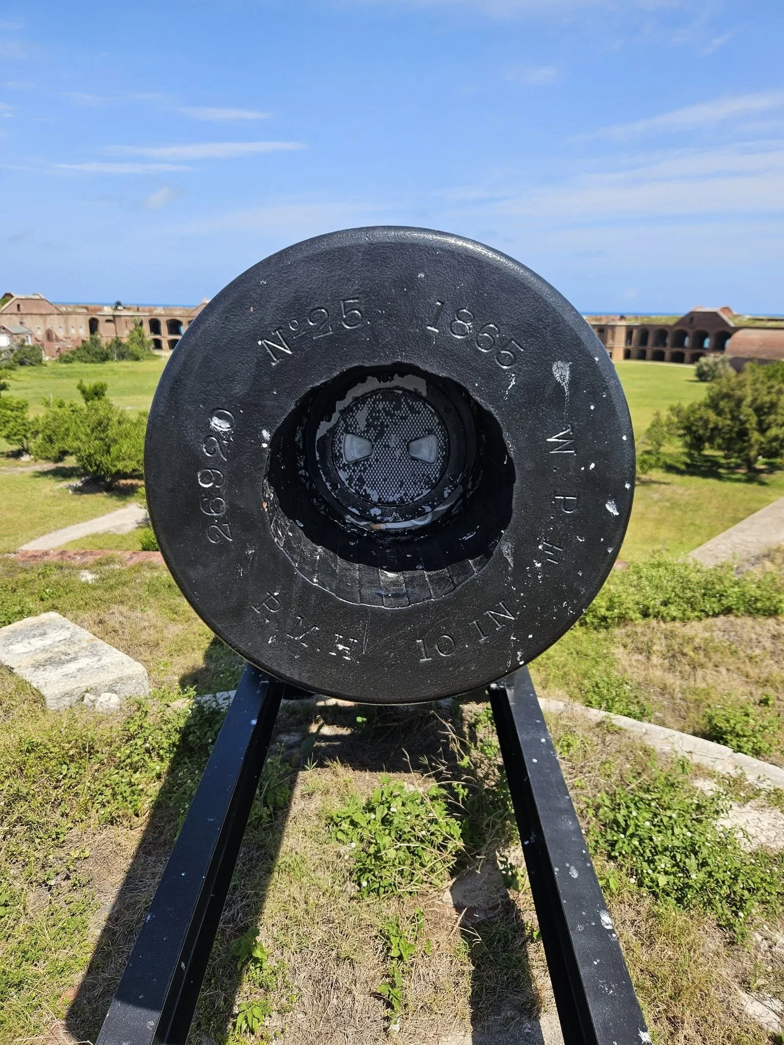 Muzzle Face of 300-Pounder Parrott Number 25 at Fort Jefferson