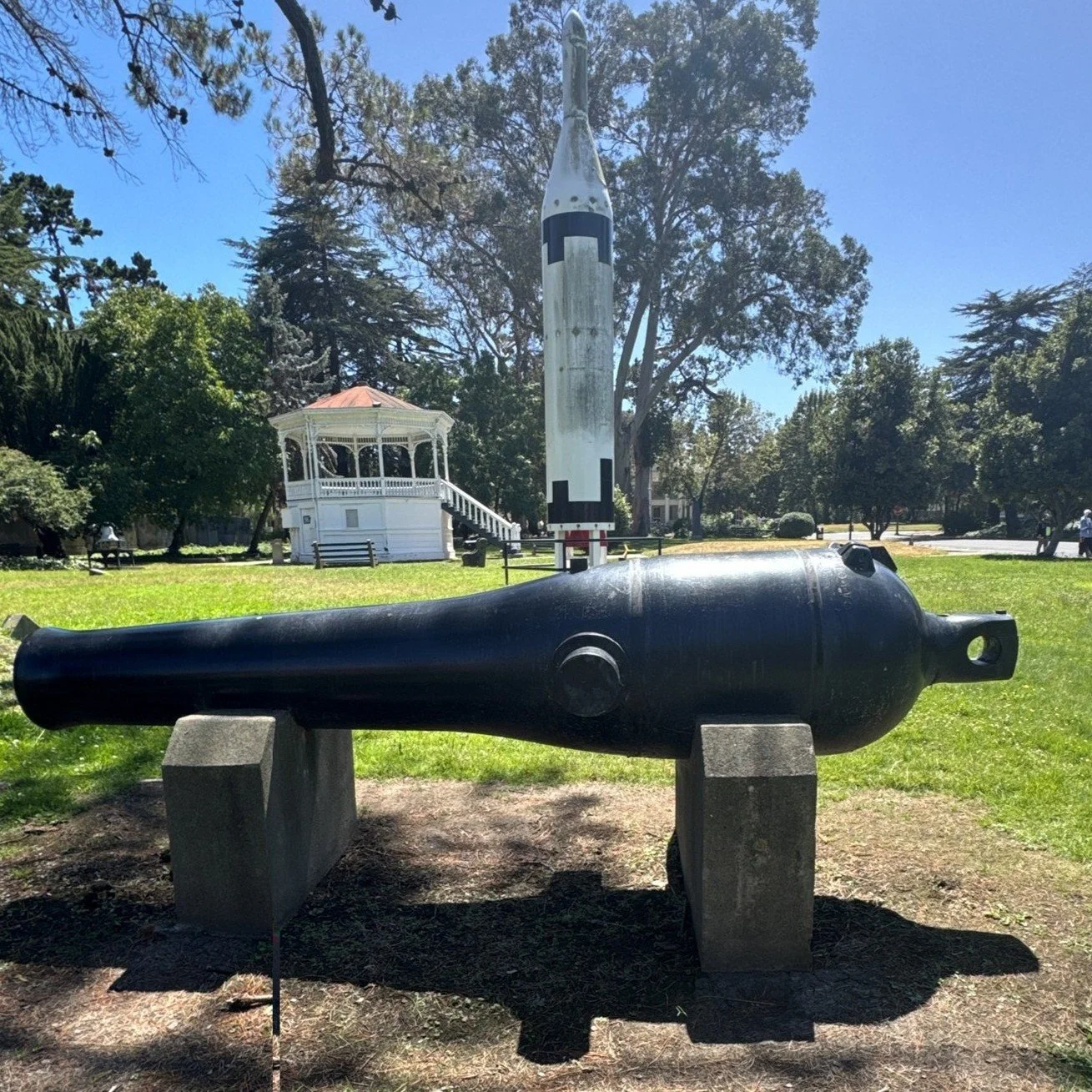 US Navy 9-Inch Dahlgren Number 228 of USS Hartford at Mare Island
