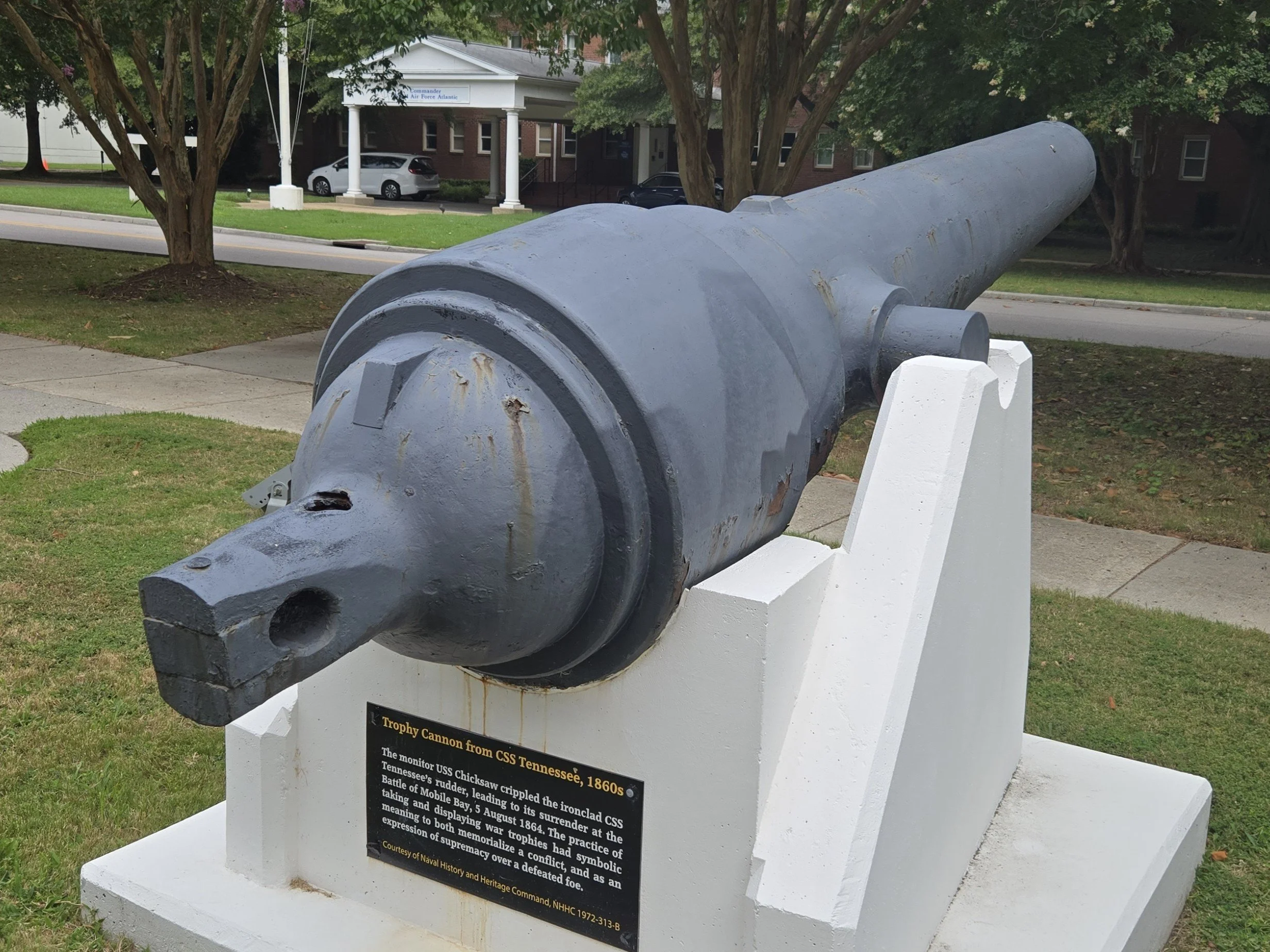 The 6.4-Inch Brooke of CSS Tennessee at Naval Station Norfolk