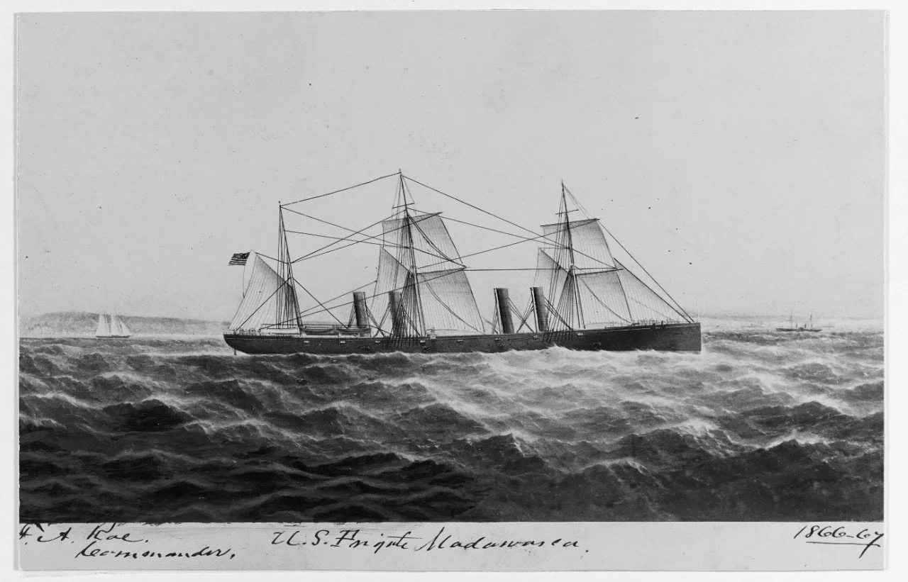 Illustration of USS Madawaska as originally built.  Naval History and Heritage Command NH 46919