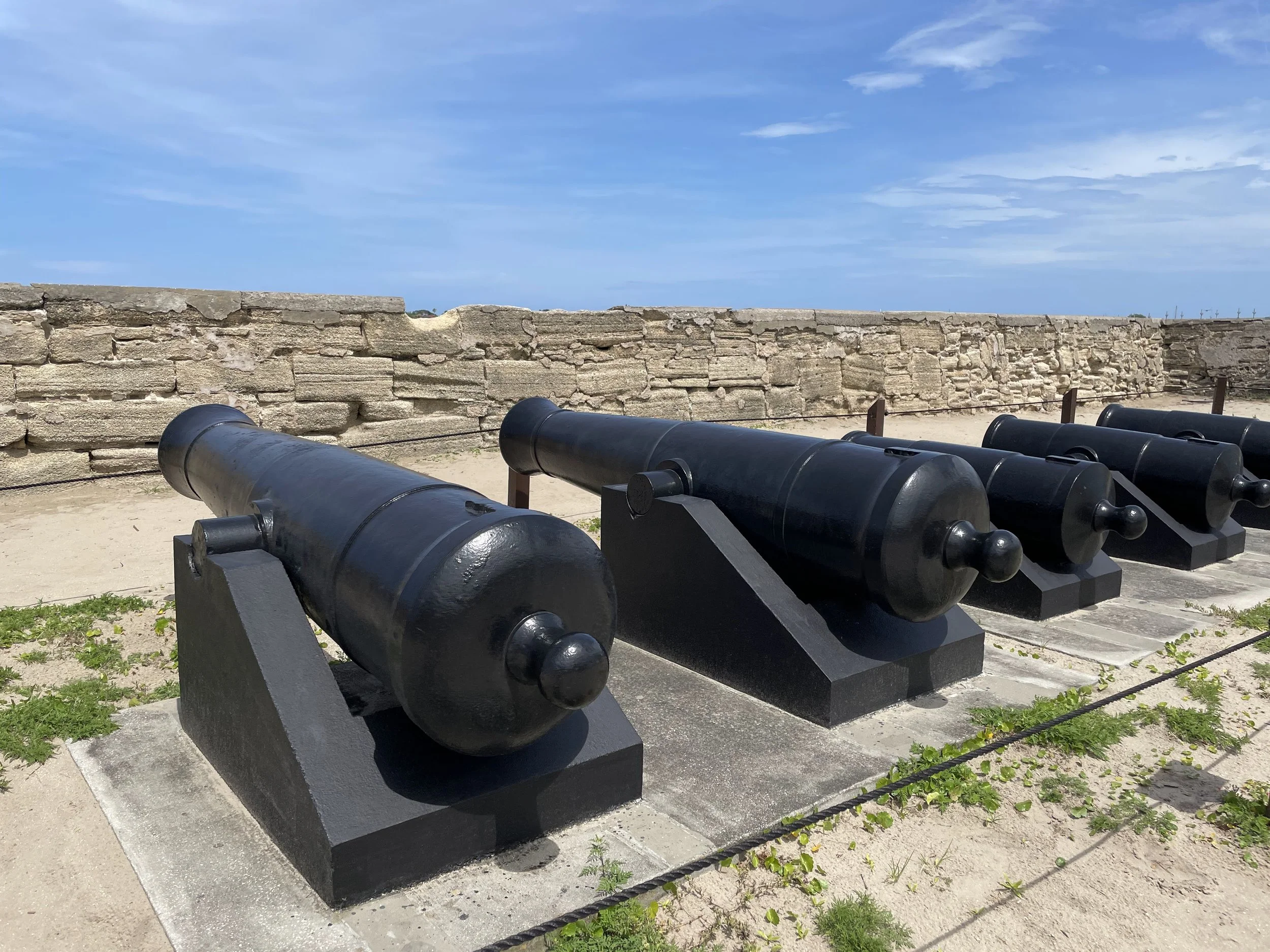 US Army 8-Inch Seacoast Howitzers, Pattern 1840, at Castillo de San Marcos