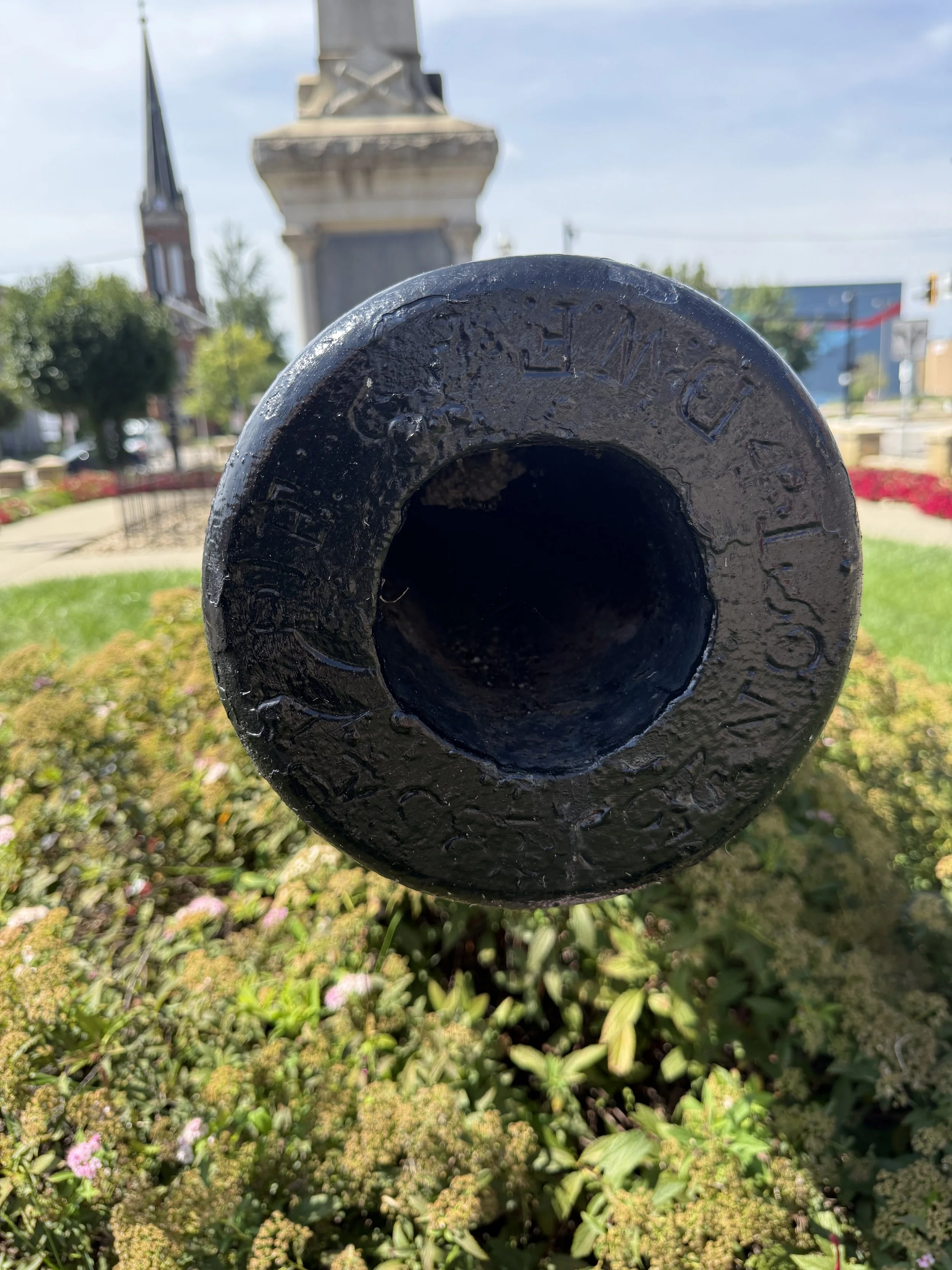 US Army 30-Pounder Parrott Rifle Number 239 is displayed in New Castle, Pennsylvania