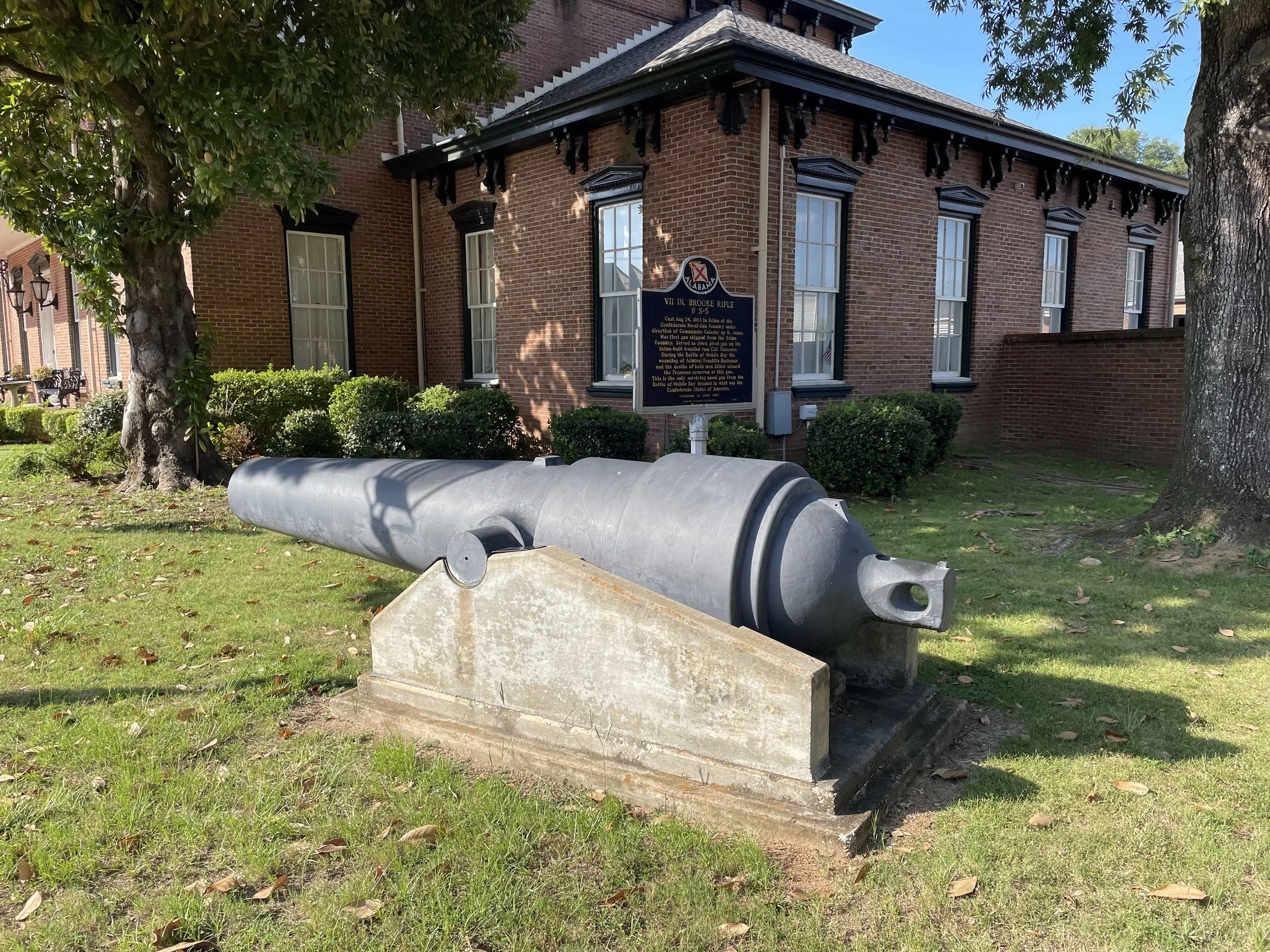 7-Inch Brooke Rifle, S-5, of CSS Tennessee in Selma, Alabama
