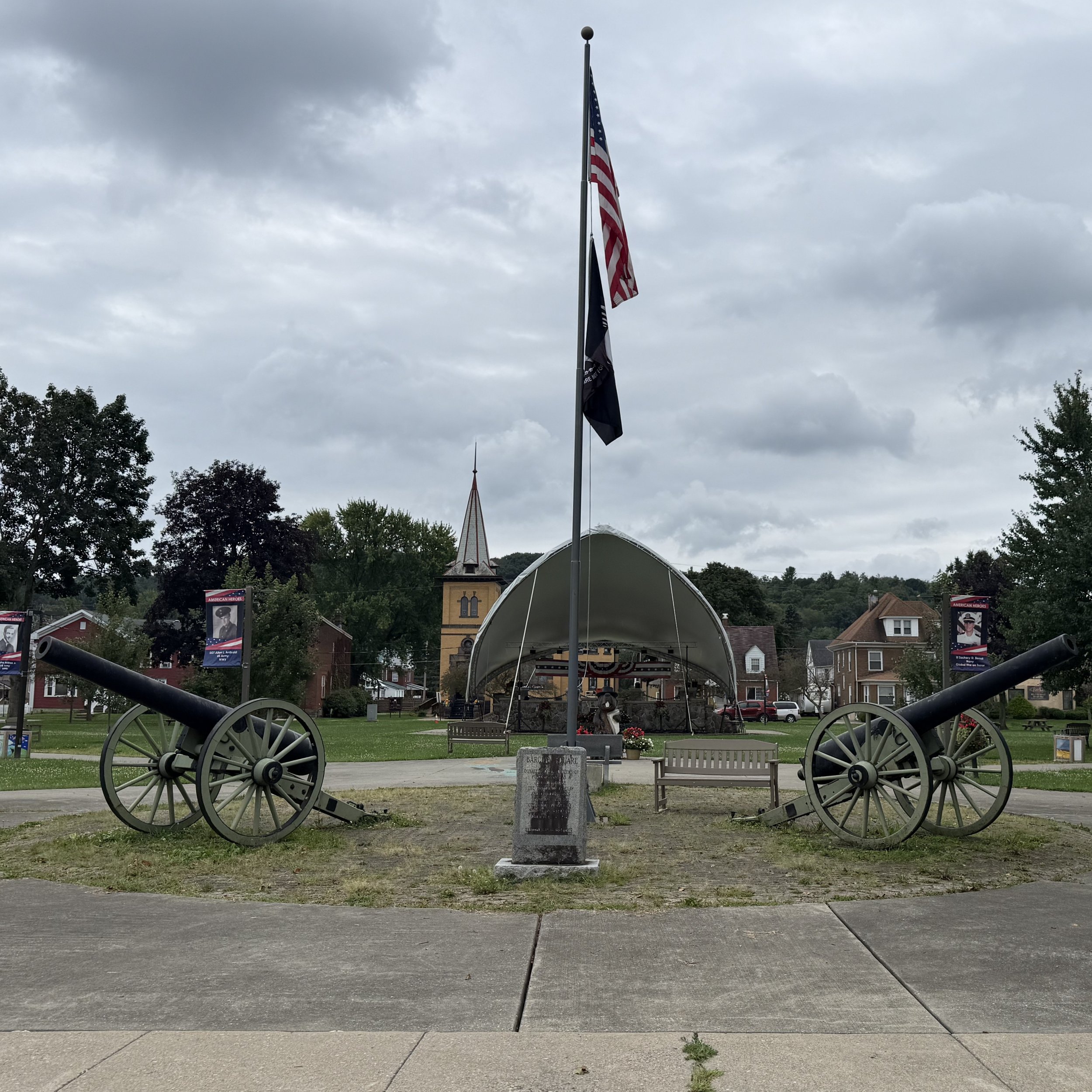 US Army 4.5-Inch Rifles in Punxsutawney, Pennsylvania