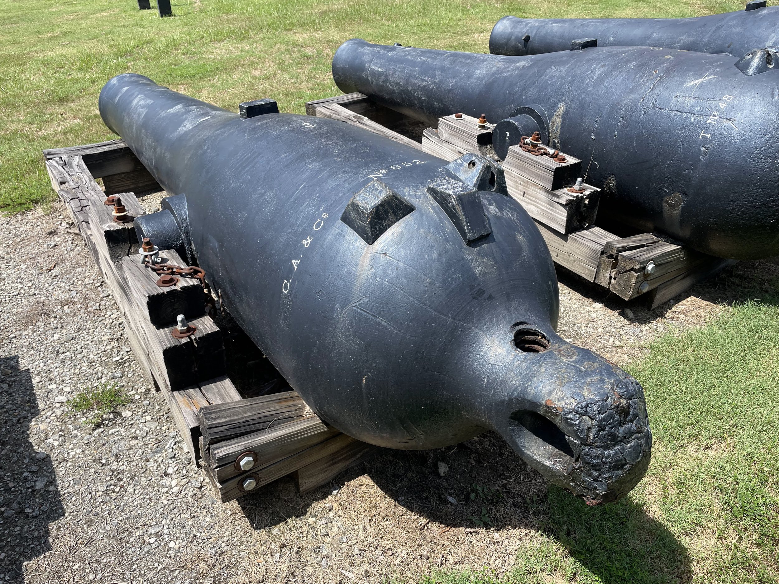 US Navy 9-Inch Dahlgren Number 852 of USS Minnesota
