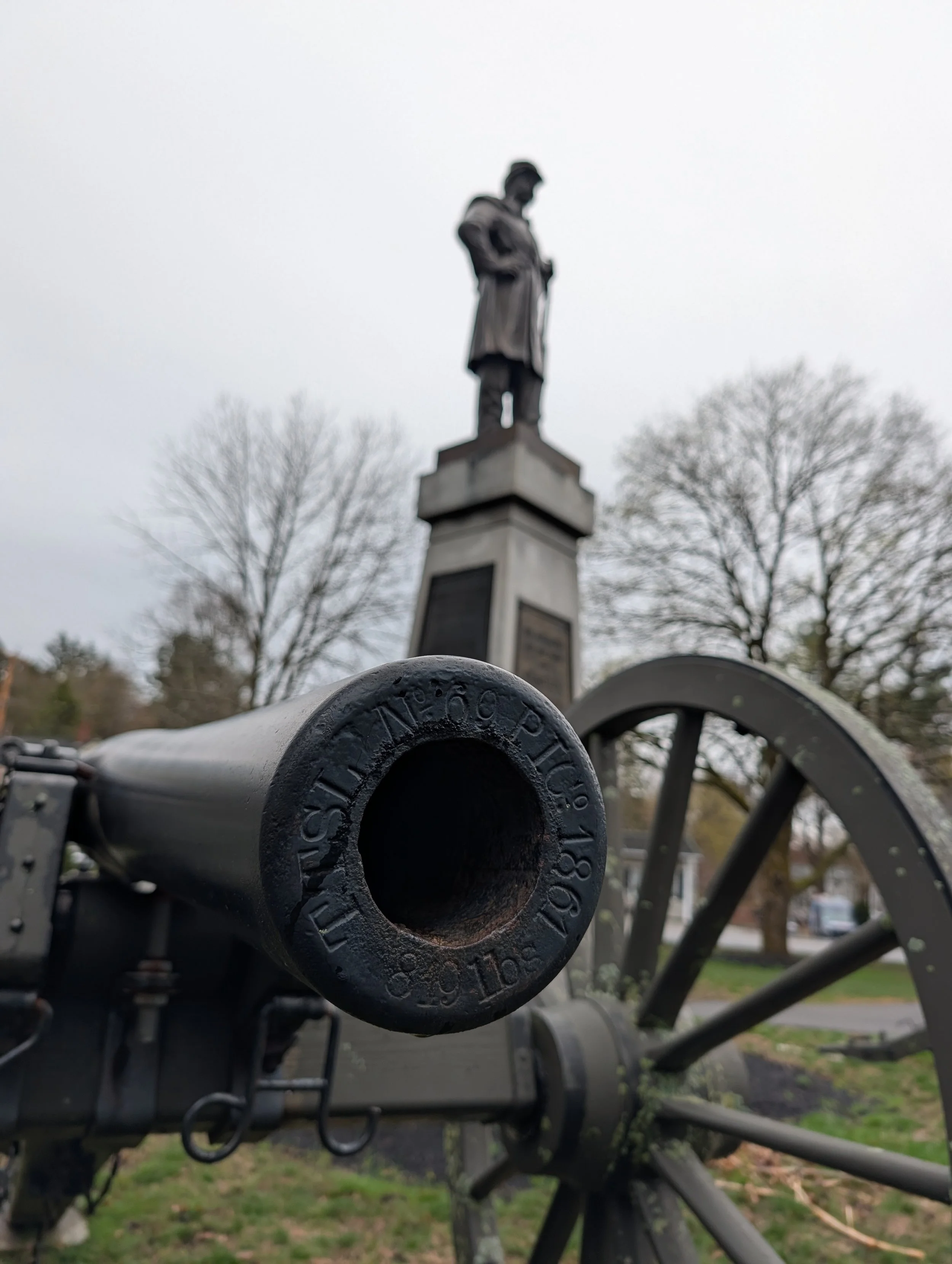 Muzzle of US Army 3-Inch Ordnance Rifle Number 69 in Plaistow, New Hampshire