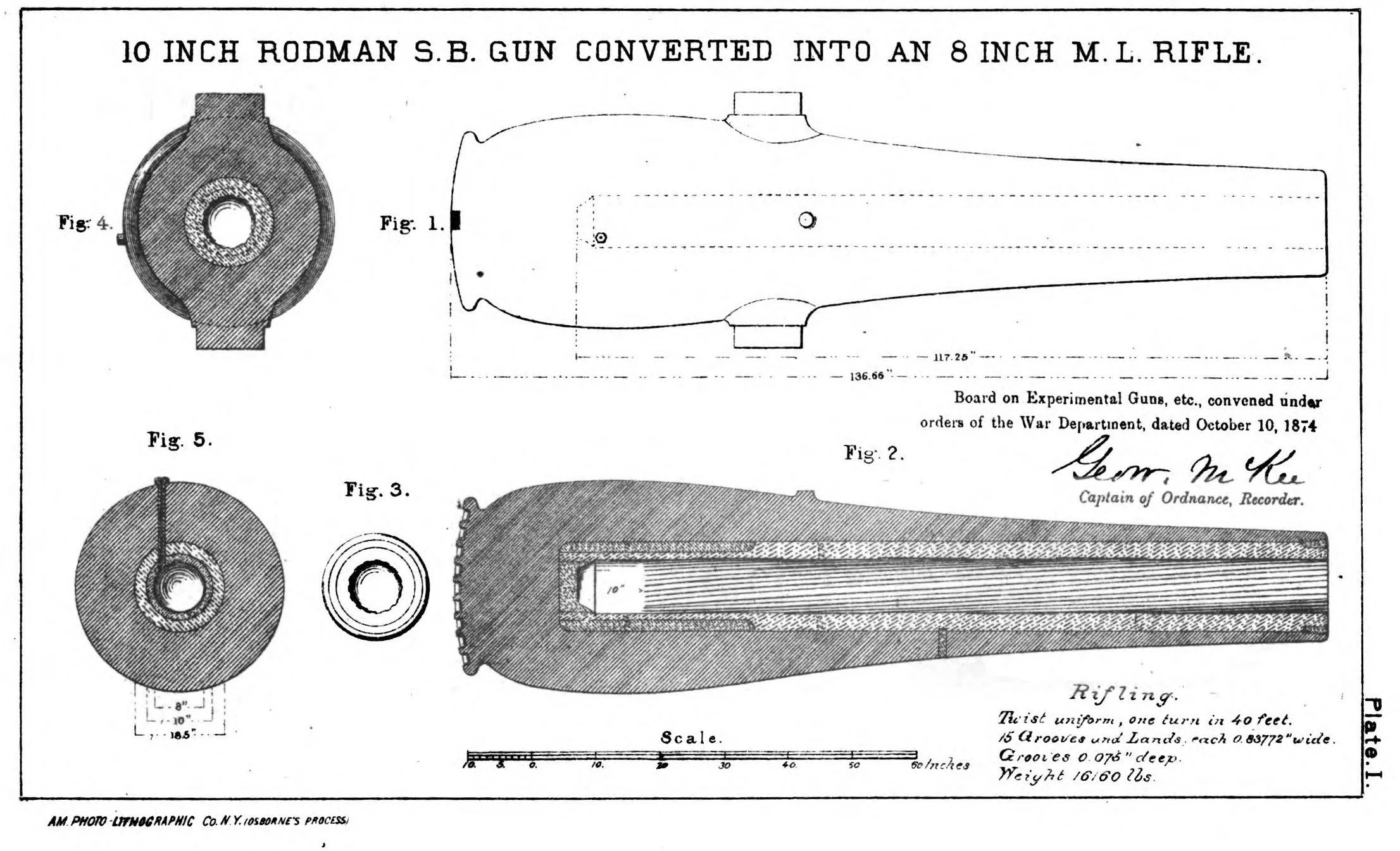 Illustration of the 8-Inch Rifle Conversion using the Muzzle Insertion Method
