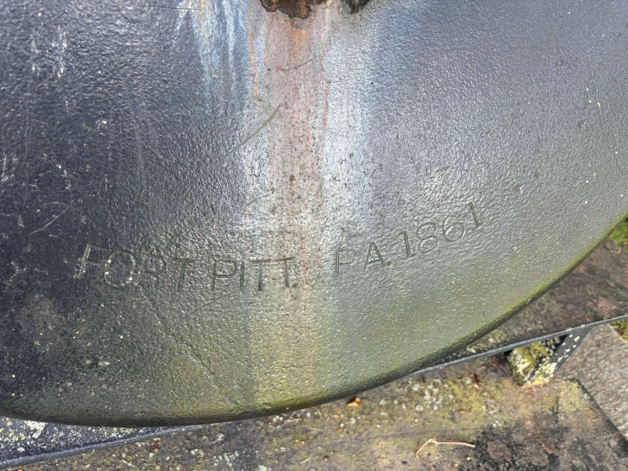 The Mortar was manufactured at Fort Pitt Foundry in Pittsburg, Pennsylvania in 1861