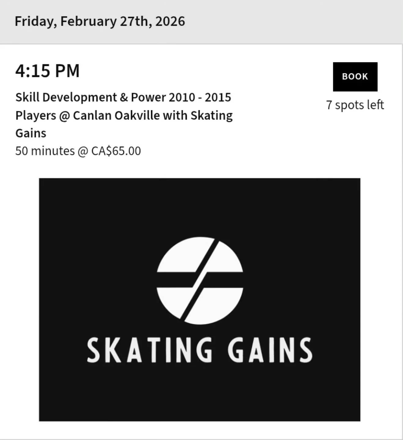 🔥 Get Ready to LEVEL UP Your Speed! 🔥

Skating Gains Power Skating Session

📅 Friday, February 27
⏰ 4:15 PM
📍 Canlan Oakville
👥 Ages 2010&ndash;2015

This is where speed meets skill. Explosive starts. Faster edge work. More powerful strides. 🚀

