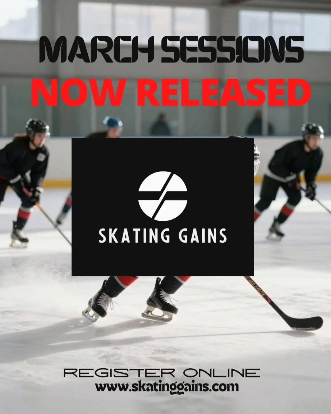 🚨 MARCH SESSIONS ARE LIVE 🚨

Spring hockey starts with POWER. 💥❄️

March Power Skating Sessions with Skating Gains is officially open for registration!

 If you want quicker first steps, stronger edges, and more speed in every shift &mdash; this i