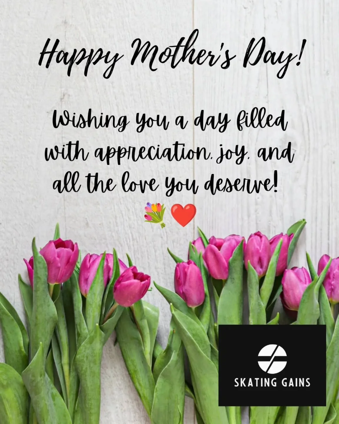 Happy Mother&rsquo;s Day to all the incredible hockey moms! 🏒💐

From early morning practices to late-night tournaments, endless road trips, and nonstop support. ❤️

Today we celebrate YOU! THANK YOU! 

#MothersDay #HockeyMoms #SkatingGains #HockeyF