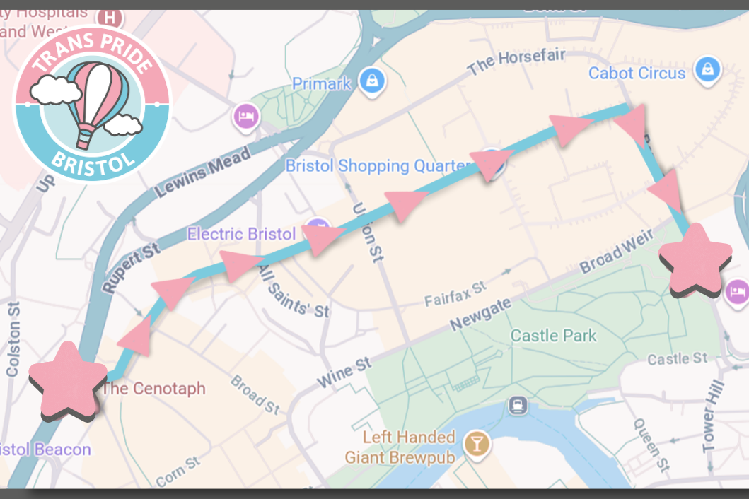 Trans Pride Bristol march