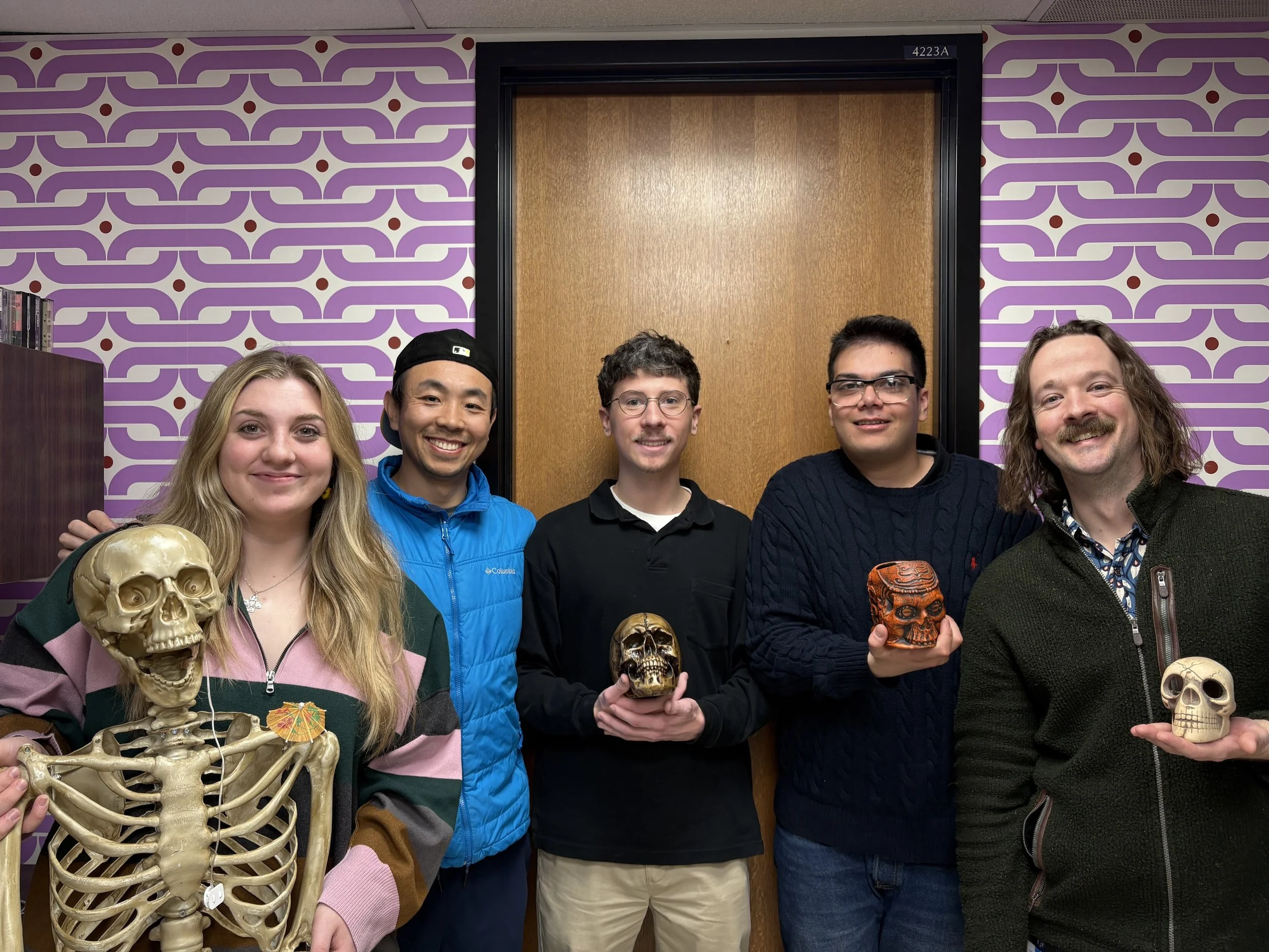 Enjoying our new lab wallpaper...