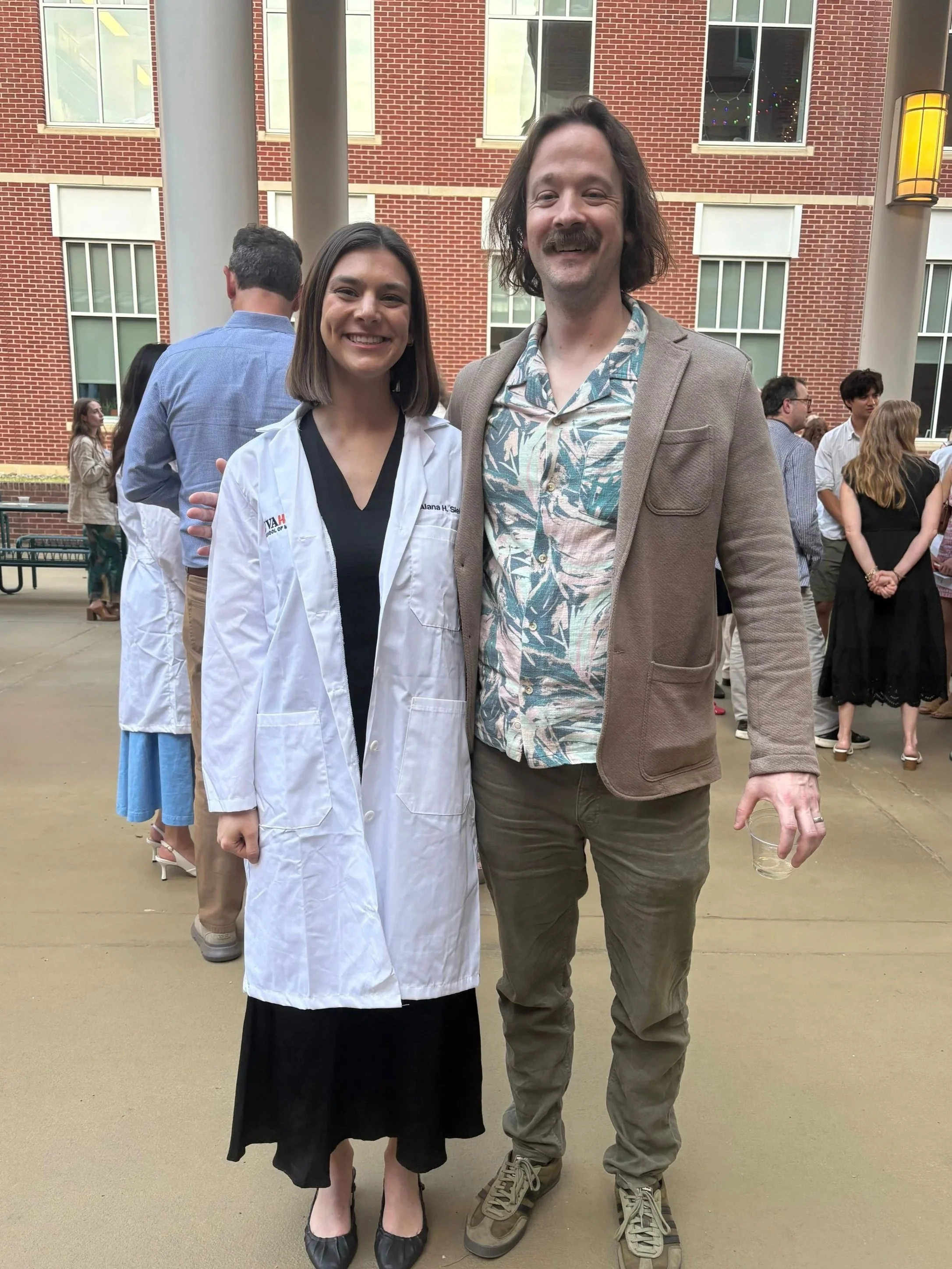 Alana got her White Coat, celebrating a fantastic first year!