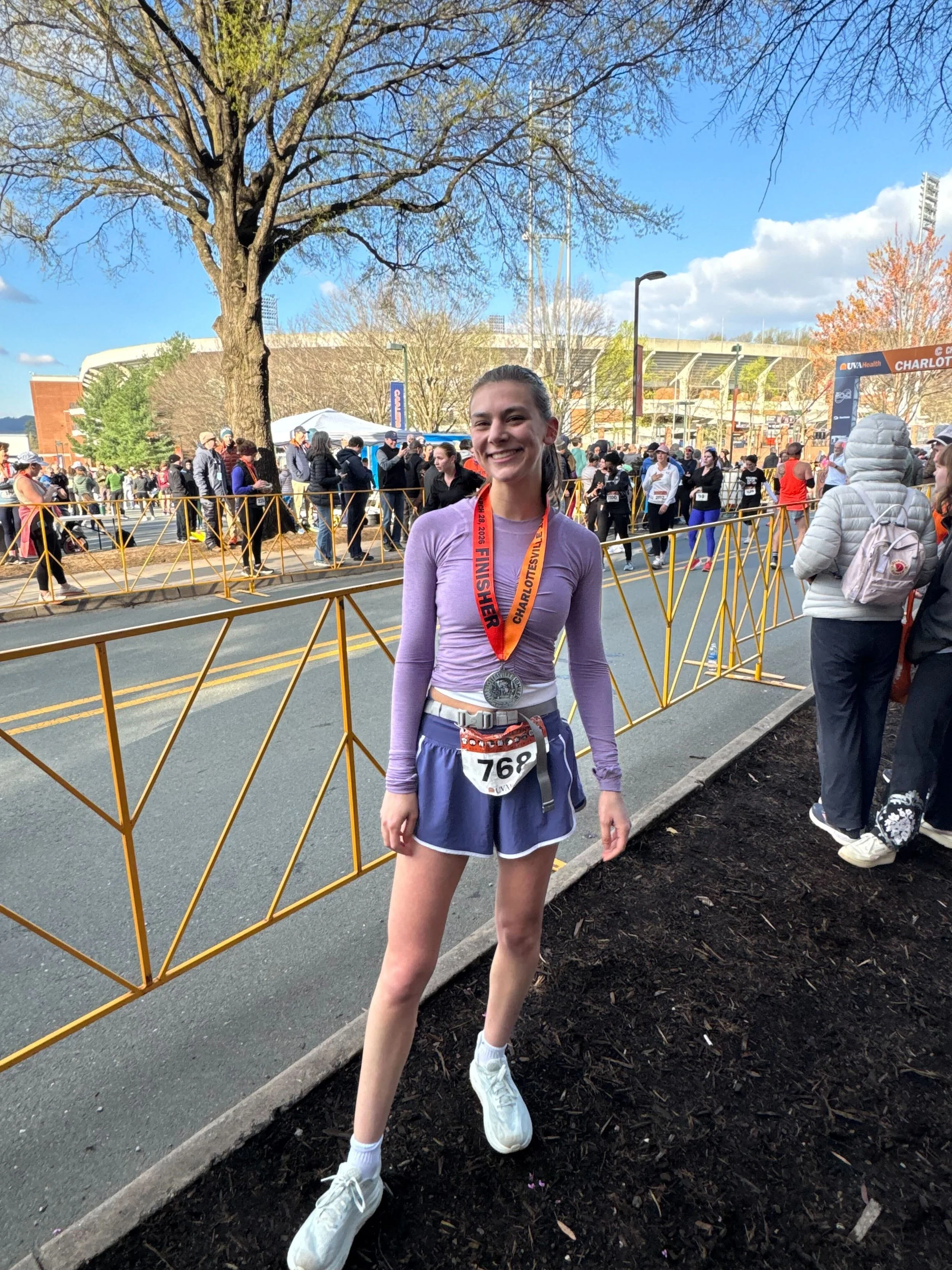 Alana completed the 2026 Charlottesville Ten Miler! 