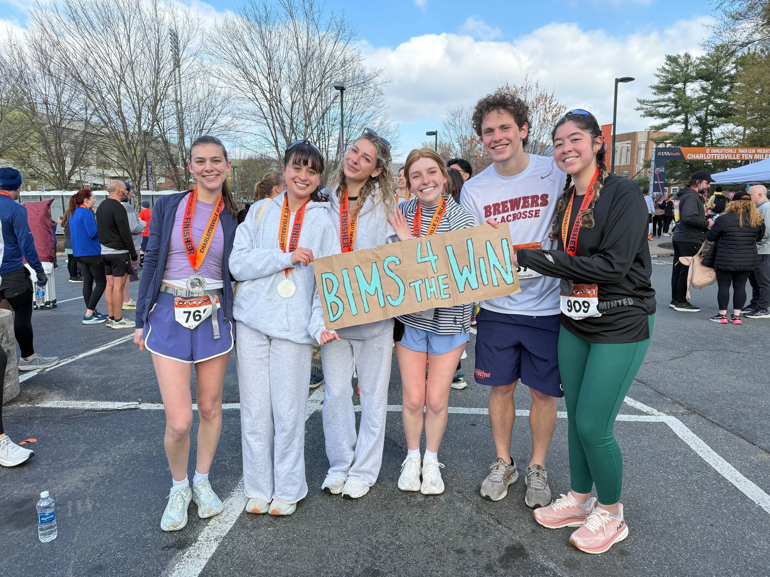 BIMS Students at the Charlottesville Ten Miler.