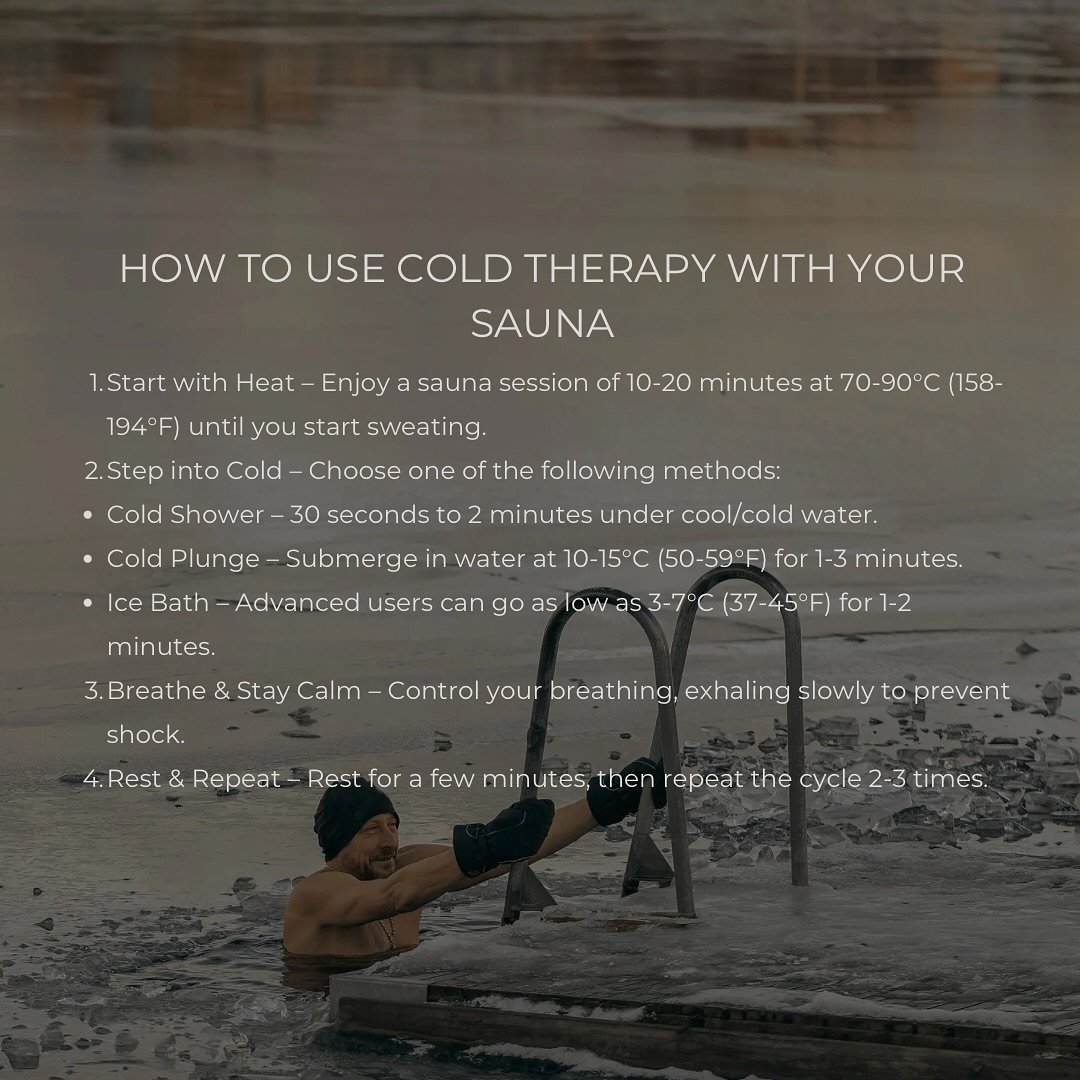 Sauna & Cold Therapy: The Ultimate Duo βοΈπ₯
Boost recovery, improve circulation, and feel amazing by combining heat and cold therapy. Start with the sauna to raise your core temperature, then switch to cold exposure for a refreshing reset. Cycle
