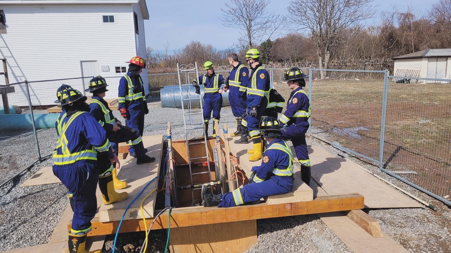 Another day at the office&hellip;&hellip;..some days we&rsquo;re up in the sky and some days we&rsquo;re under the ground&hellip;&hellip;.other days we are doing everything in between #firefighter #trenchrescue @iaffofficial @ontario_firefighters