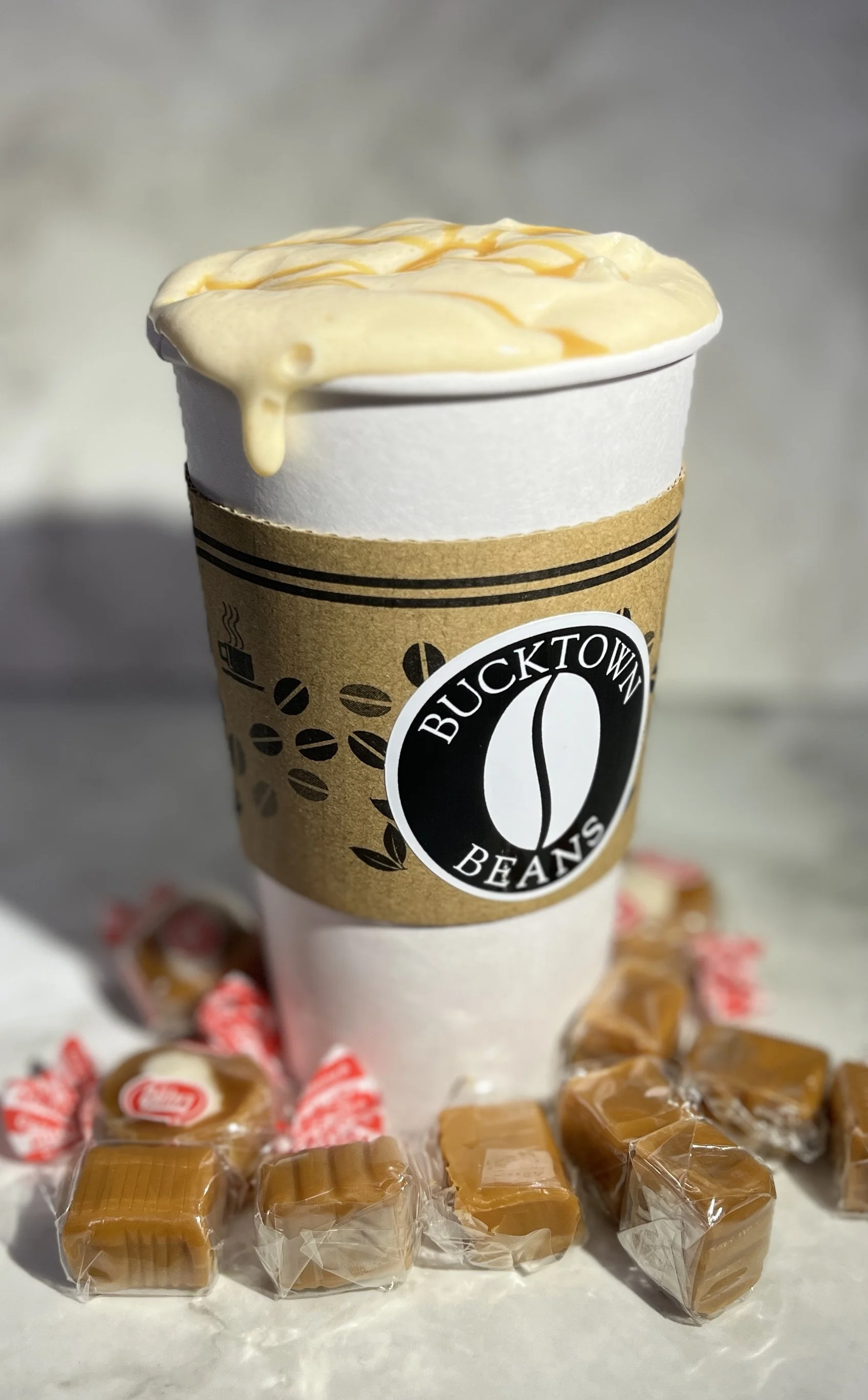 Hot Nitro Cold Brew with Caramel