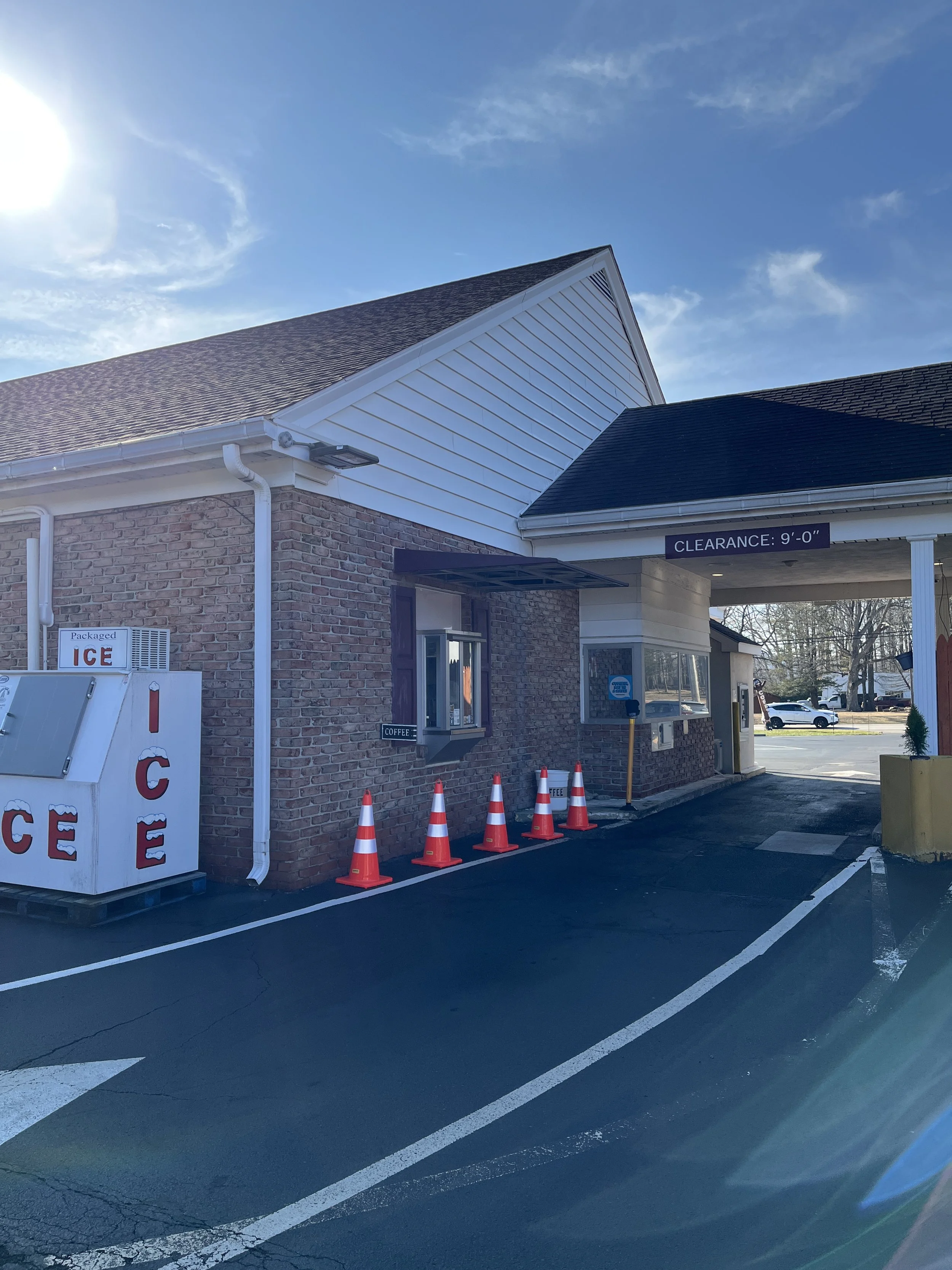 Teller window to serve you while you stay in your car. Don't go to the second window!