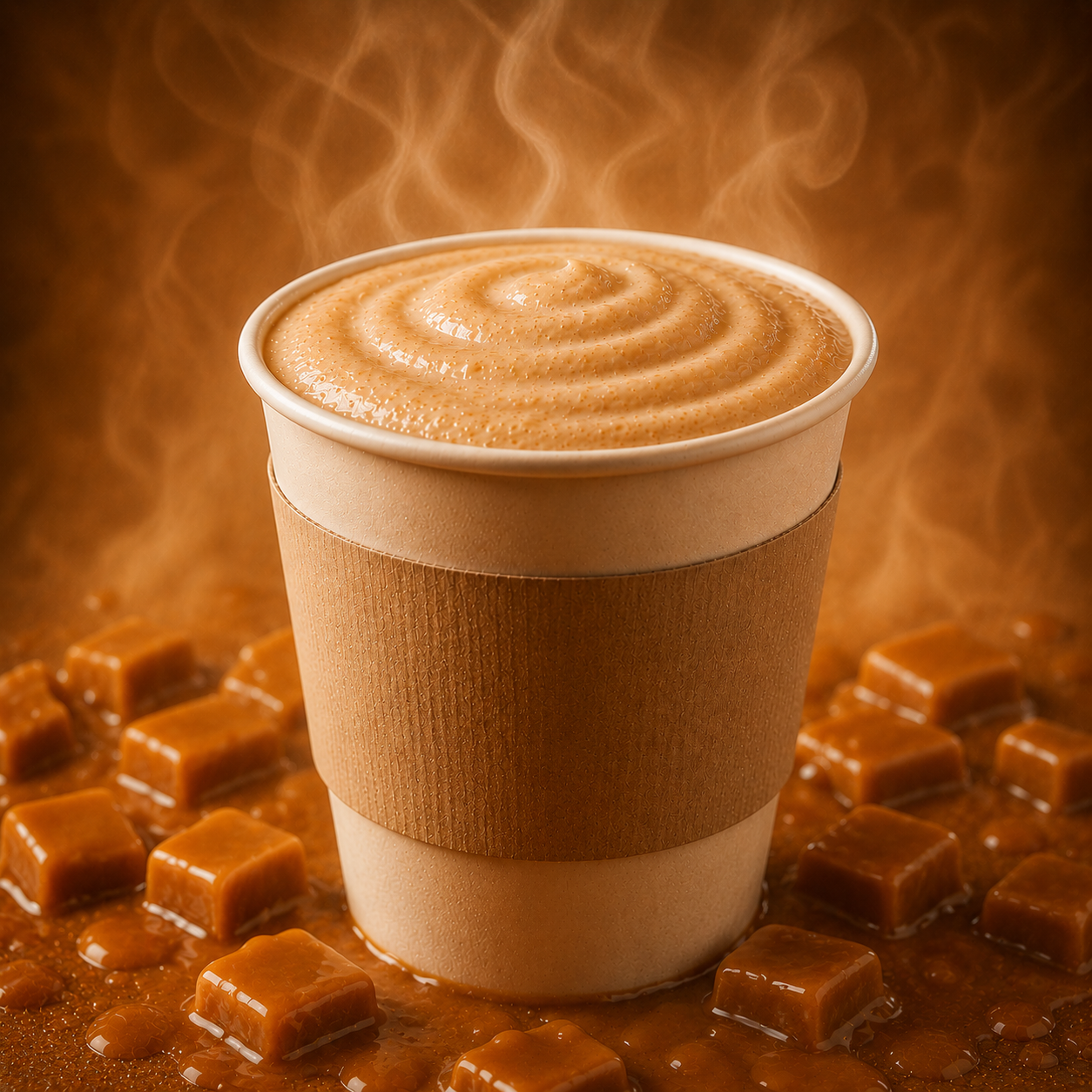 Cozy Caramel Hot Nitro Coffee