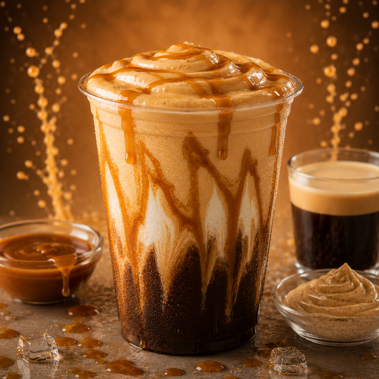 Caramel Cascade Iced Nitro Coffee