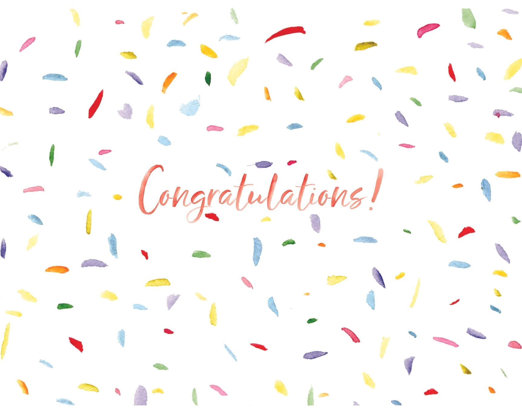 Congrats Card - Confetti