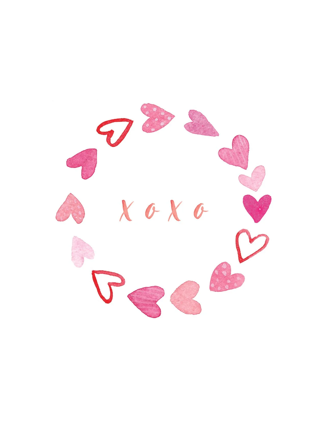Love/Valentine Card - xoxo