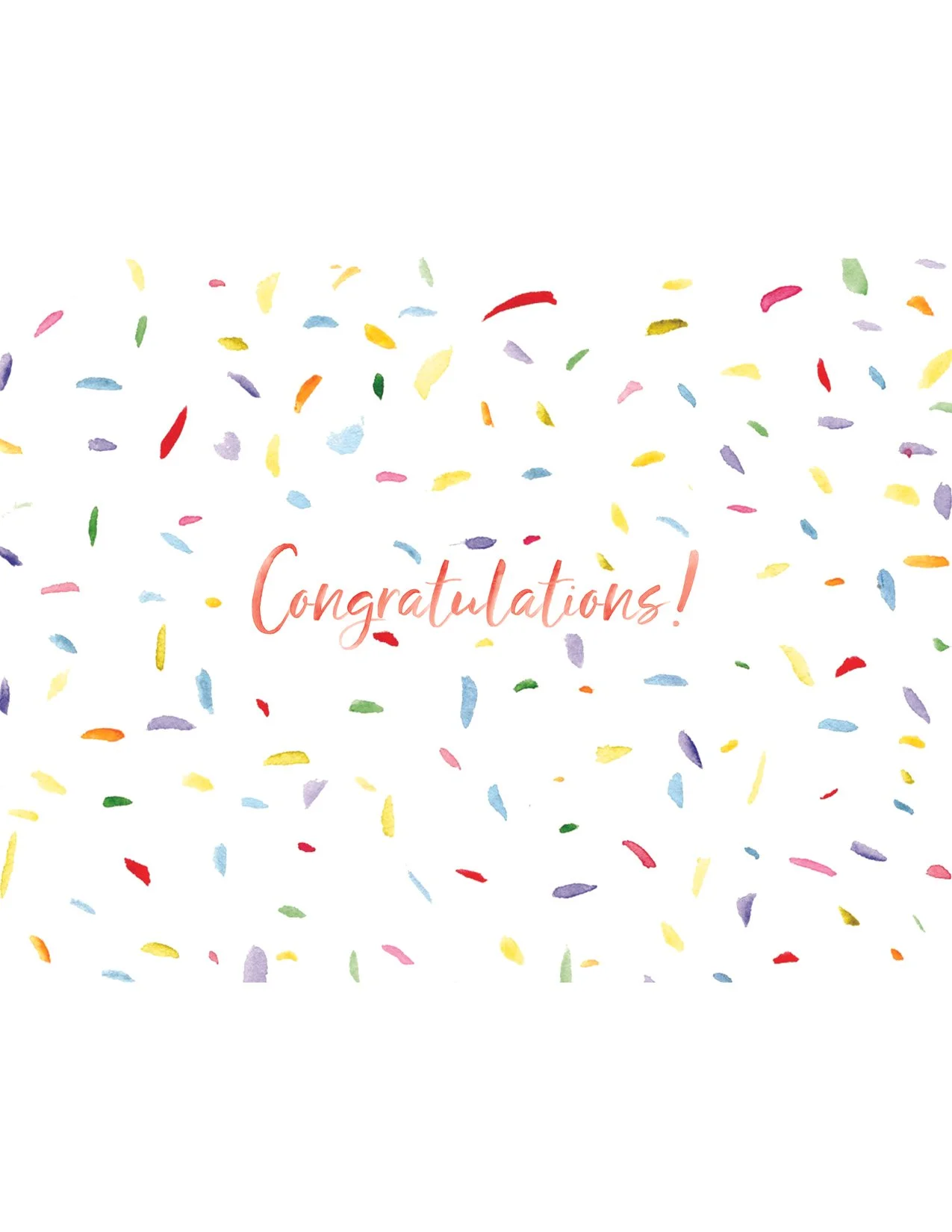 Congrats Card - Confetti