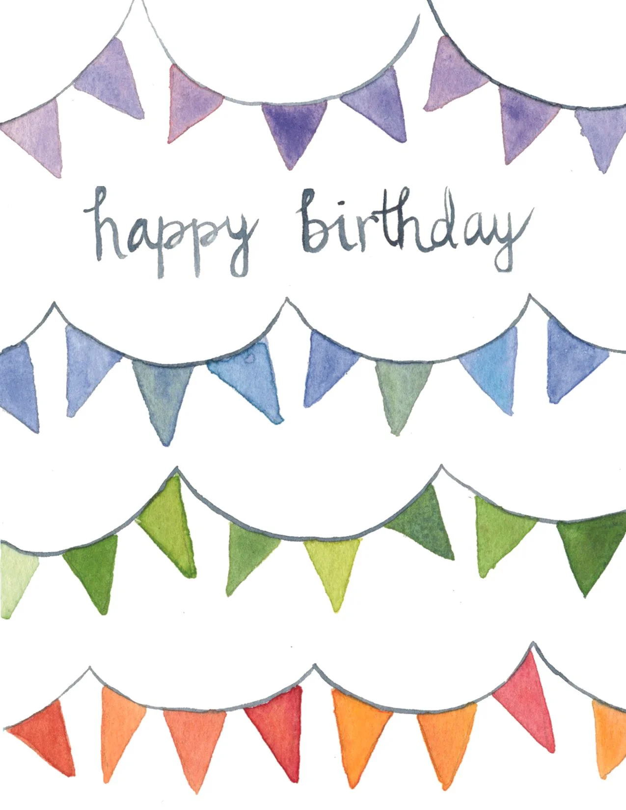 Birthday Card - Rainbow Flags